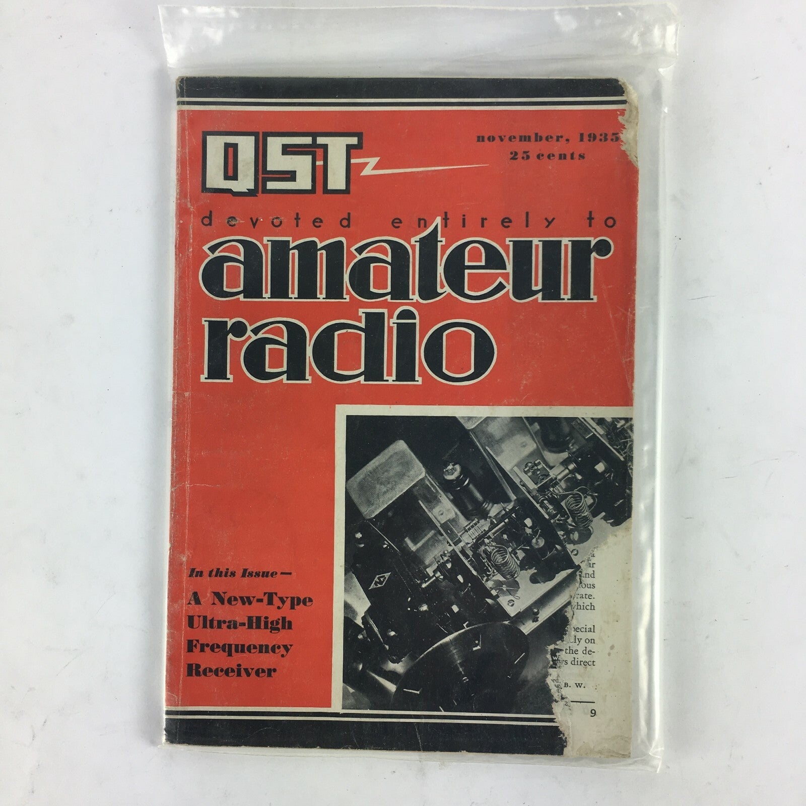 November 1935 QST Amateur Radio A New Type Ultra High Frequency Receiver