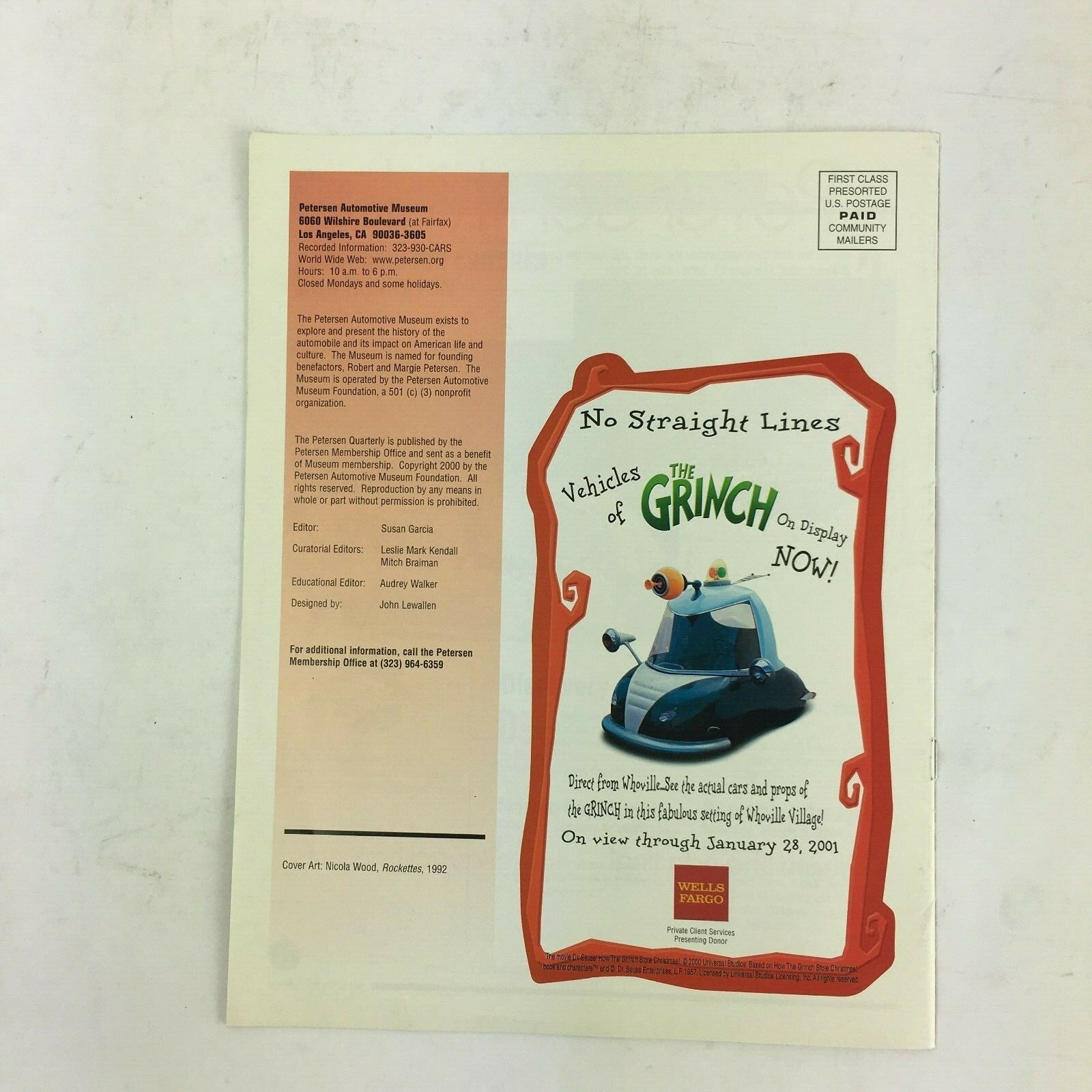 Winter 2000 Petersen Quarterly Fantasy & Fins The Artist and the Automobile