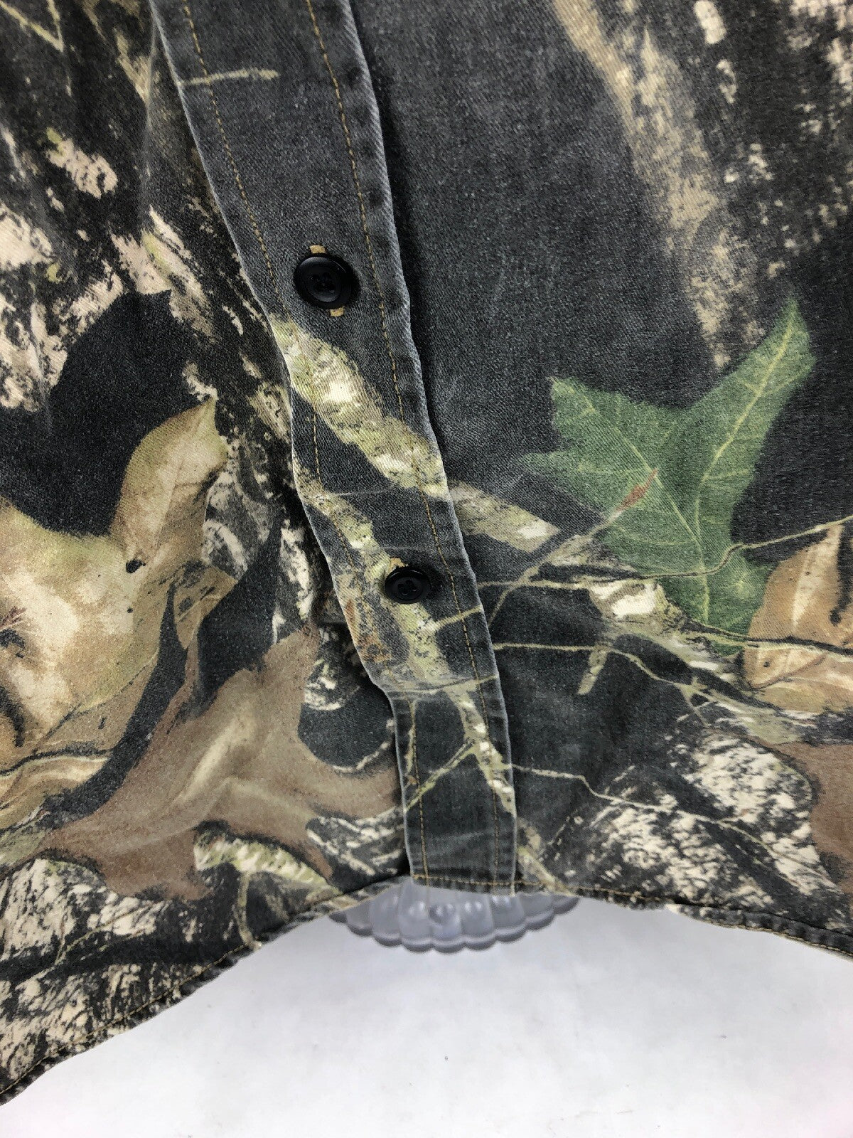 REDHEAD SILENT HIDE MOSSY OAK Bass Pro Shops Camo HEAVY Shirt Hunting Mens S