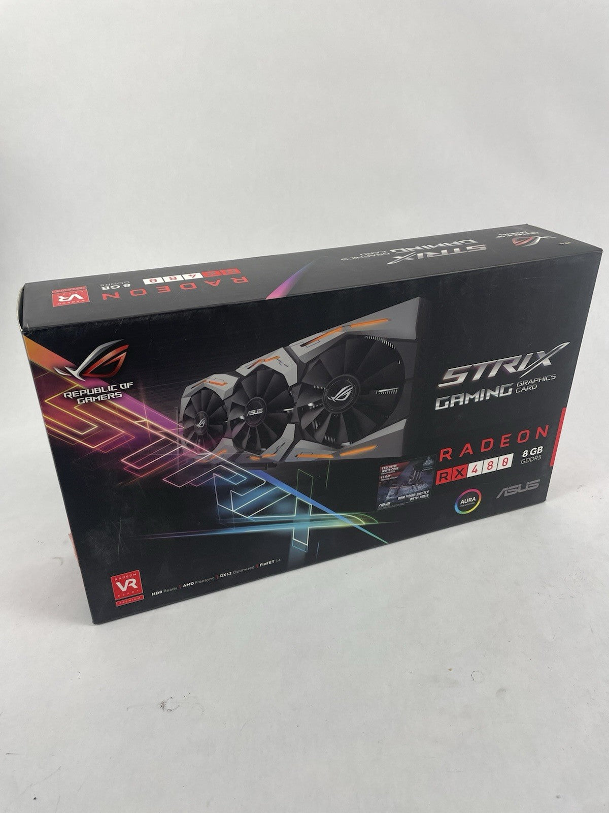 ASUS ROG Strix Radeon Rx 480 8GB DP 1.4 HDMI 2.0 Polaris Vr Ready Graphic card