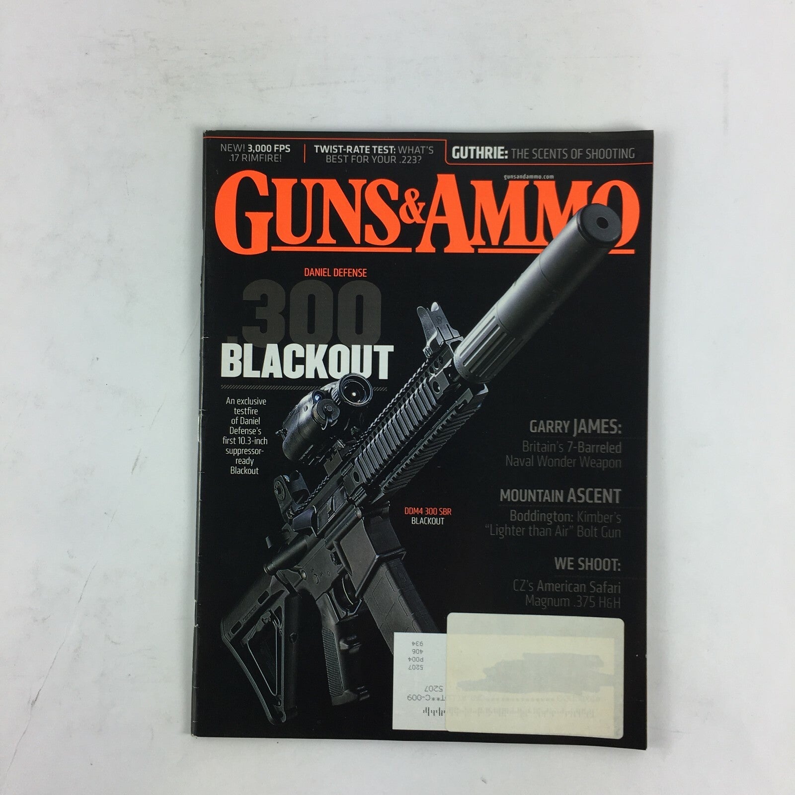 Guns & Ammo Magazine Daniel Defense .300 Blackout Garry James DDM4 300SBR 