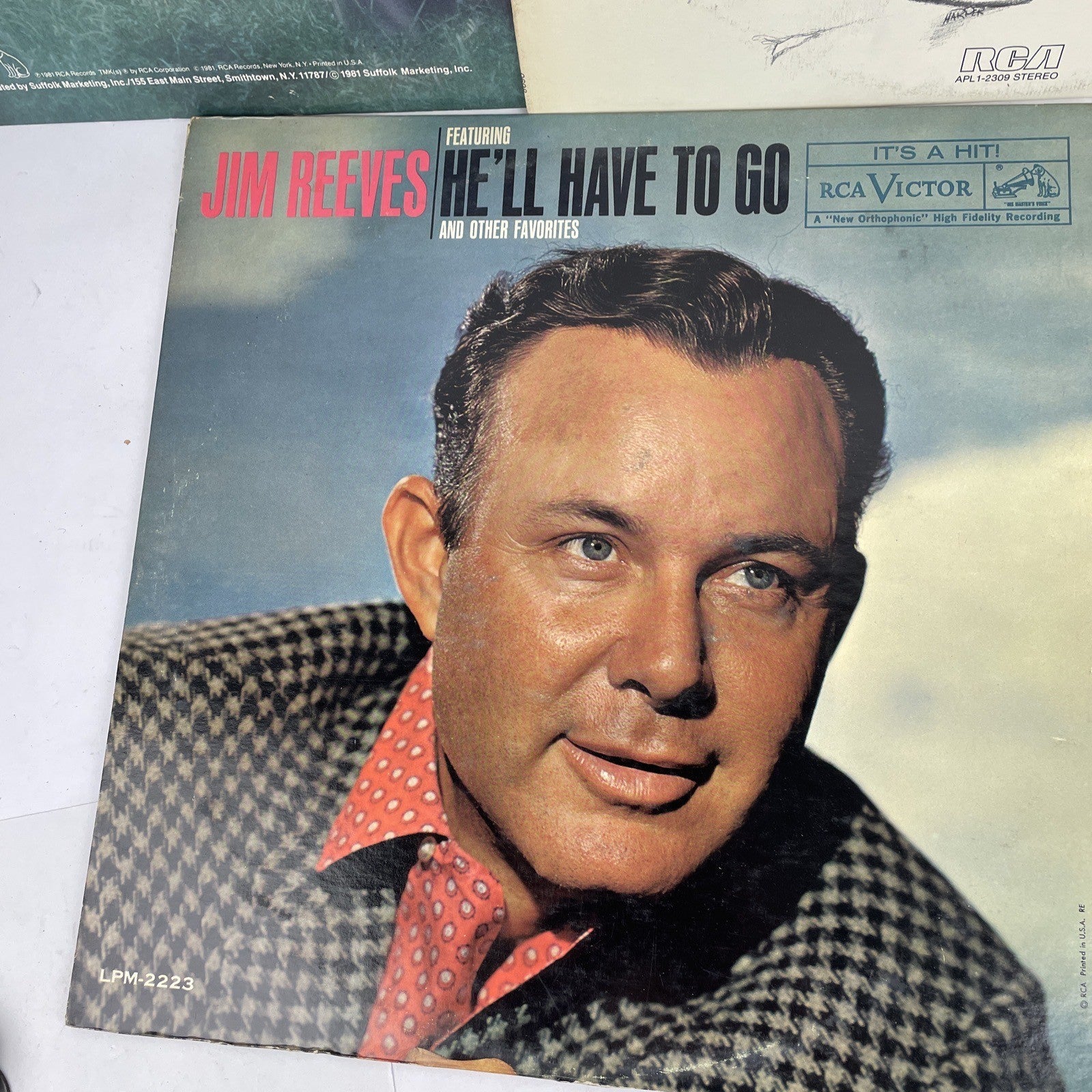 JIM REEVES VINYL Record LP’S LOT OF 5 RCA VICTOR LABEL