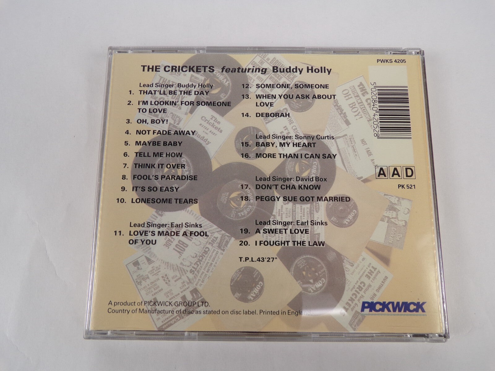 The Crickets Featuring Buddy Holly The Singles Collection 1957-1961 CD #25