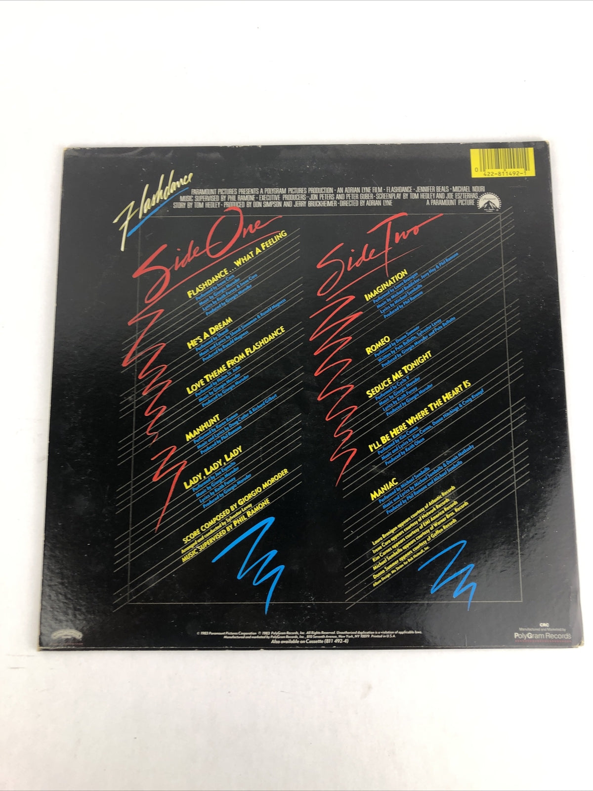 Flashdance Soundtrack Vinyl Record LP, 1983 Casablanca Original *VGC* Free Ship