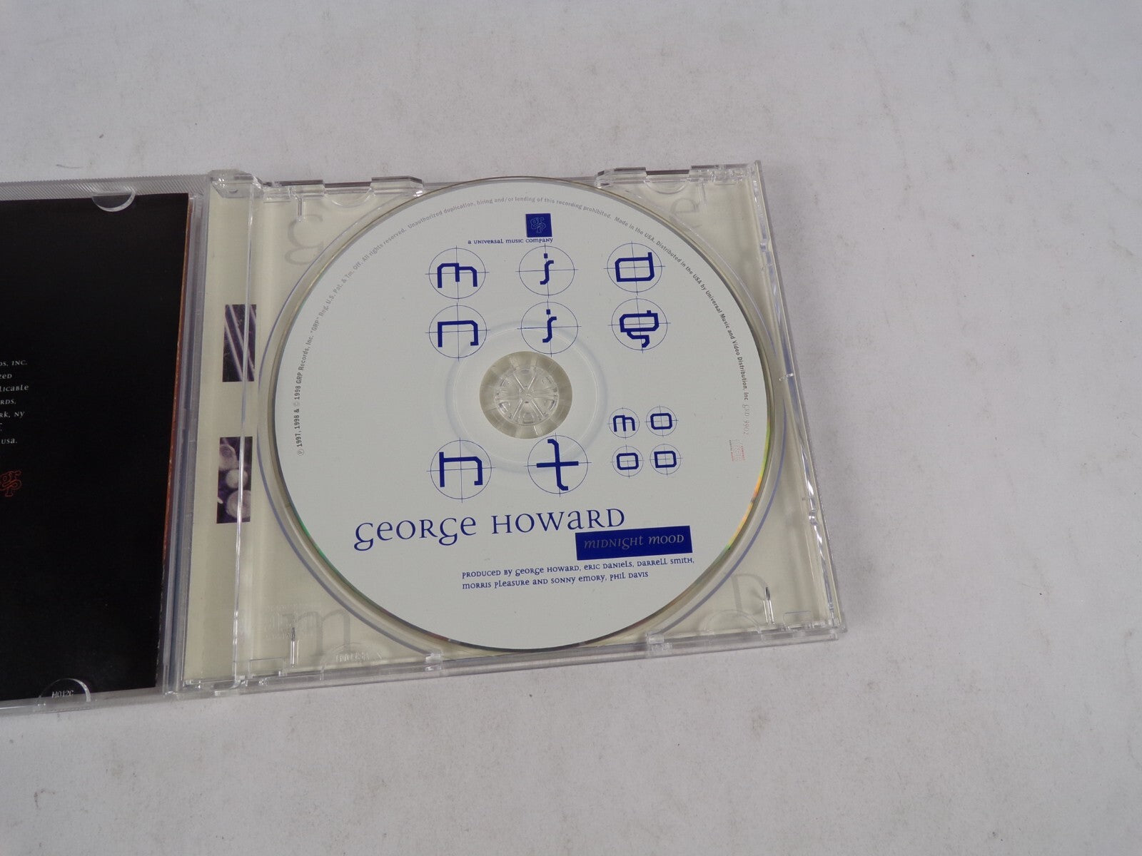 George Howard Midnight Mood Within Your Eyes Exodus Africa Silent Thoughts CD#22