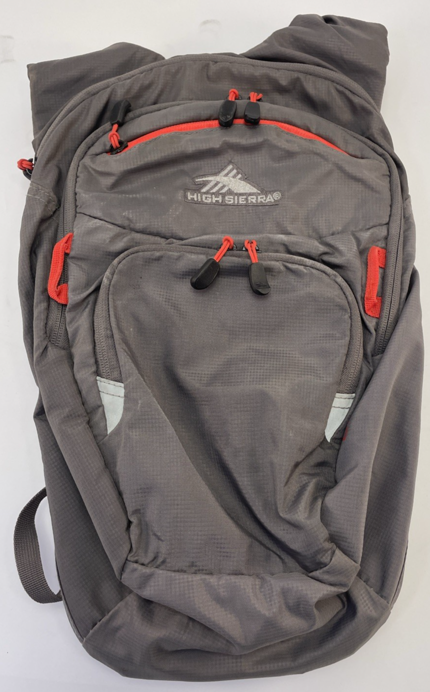 High Sierra Cragin Grey  2L Hydration Backpack Day Hiking 2.0L Water Reservoir