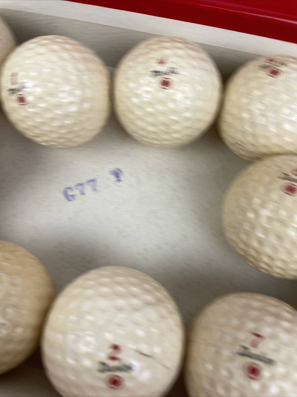 Vintage 1970’s Maxfli by Dunlop Red Golf Balls One dozen with Original Box