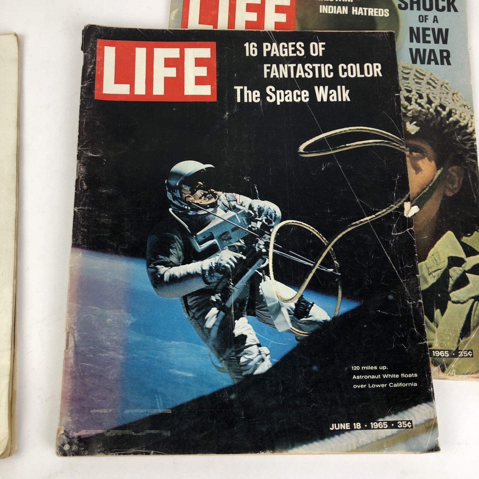 Lot of 3 1965 July 16 June 18 September 17 Life Magazine History  Space Kennedy