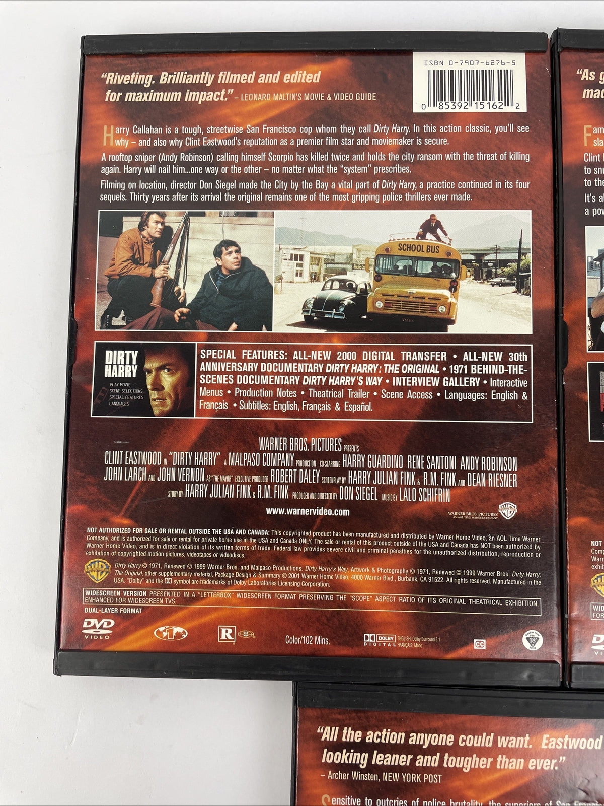 The Dead Pool, Sudden Impact, Dirty Harry (DVD, 2001, Clint Eastwood Collection)