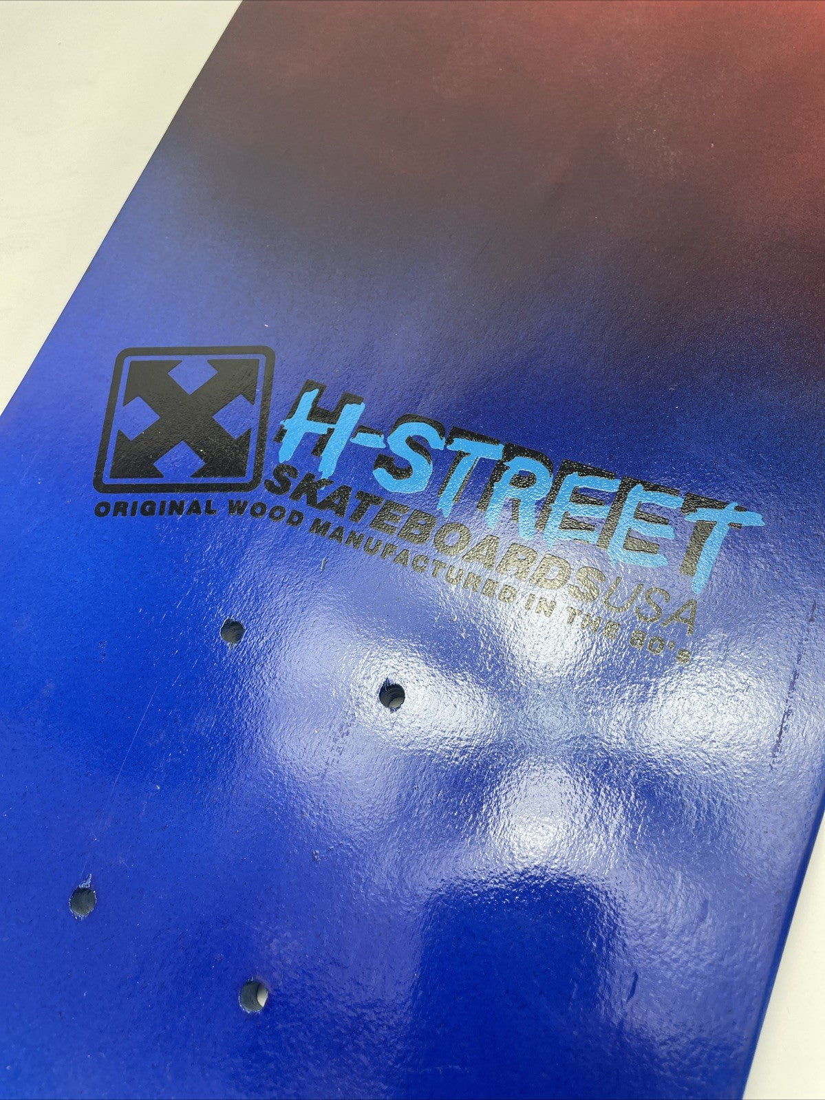 Tony Magnusson H Street Kid And Cross Reissue 1980s Wood Hell Concave Blue Red