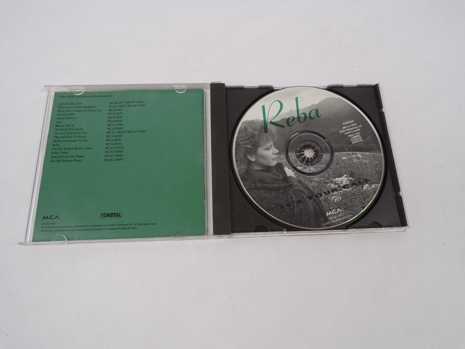 Reba McEntire Its Your Call Straight From You Take It Back One Last Good CD#63