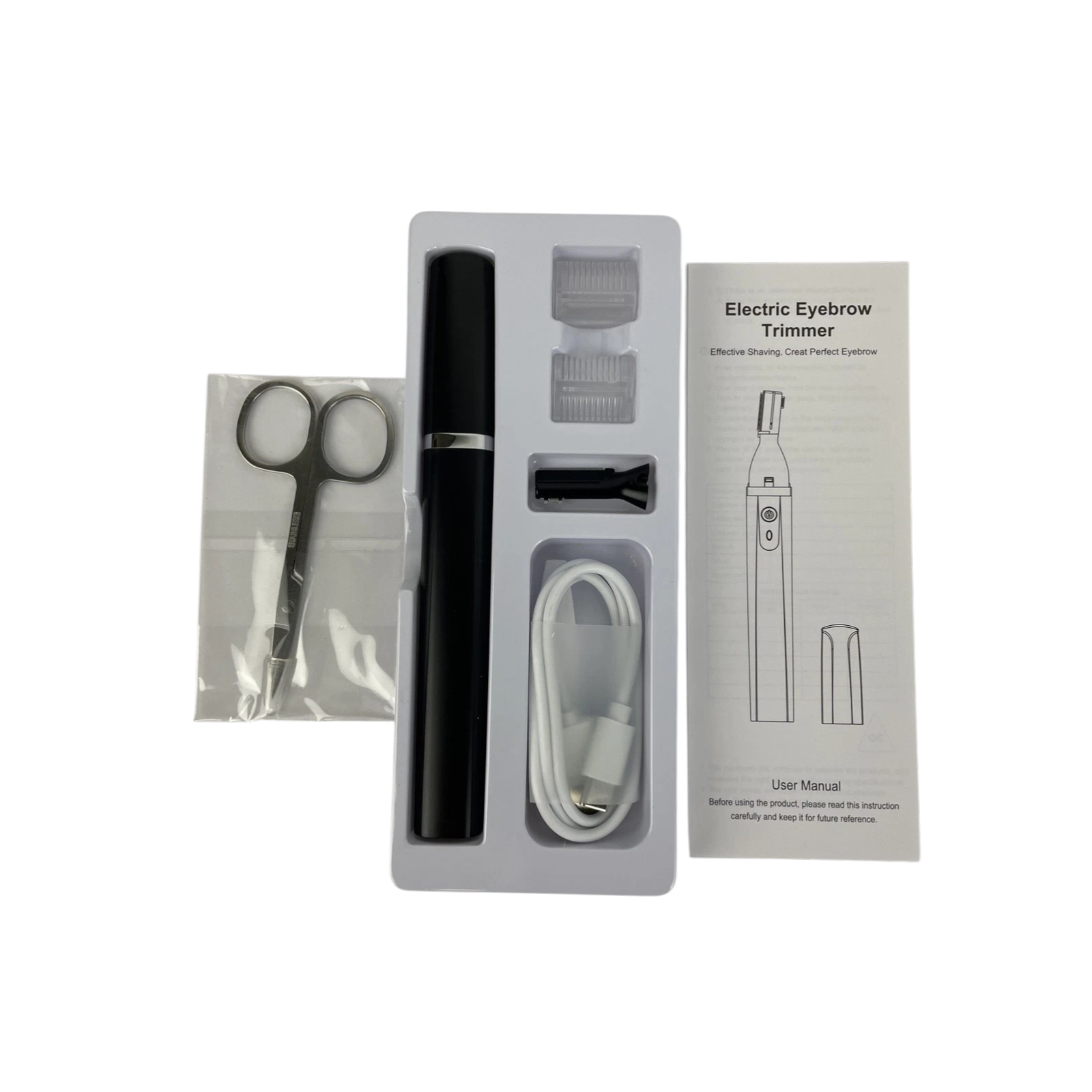 Electric Nose Ear Hair Trimmer Facial Eyebrow Mustache Beard Shaver for Travel