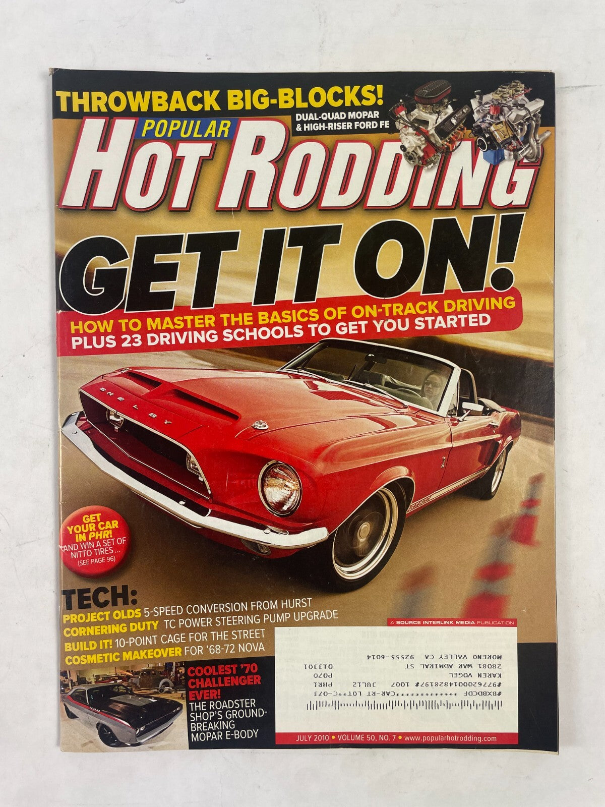 July 2010 Hot Rodding Magazine Get It On! Throwback Big-Blocks! How To Master