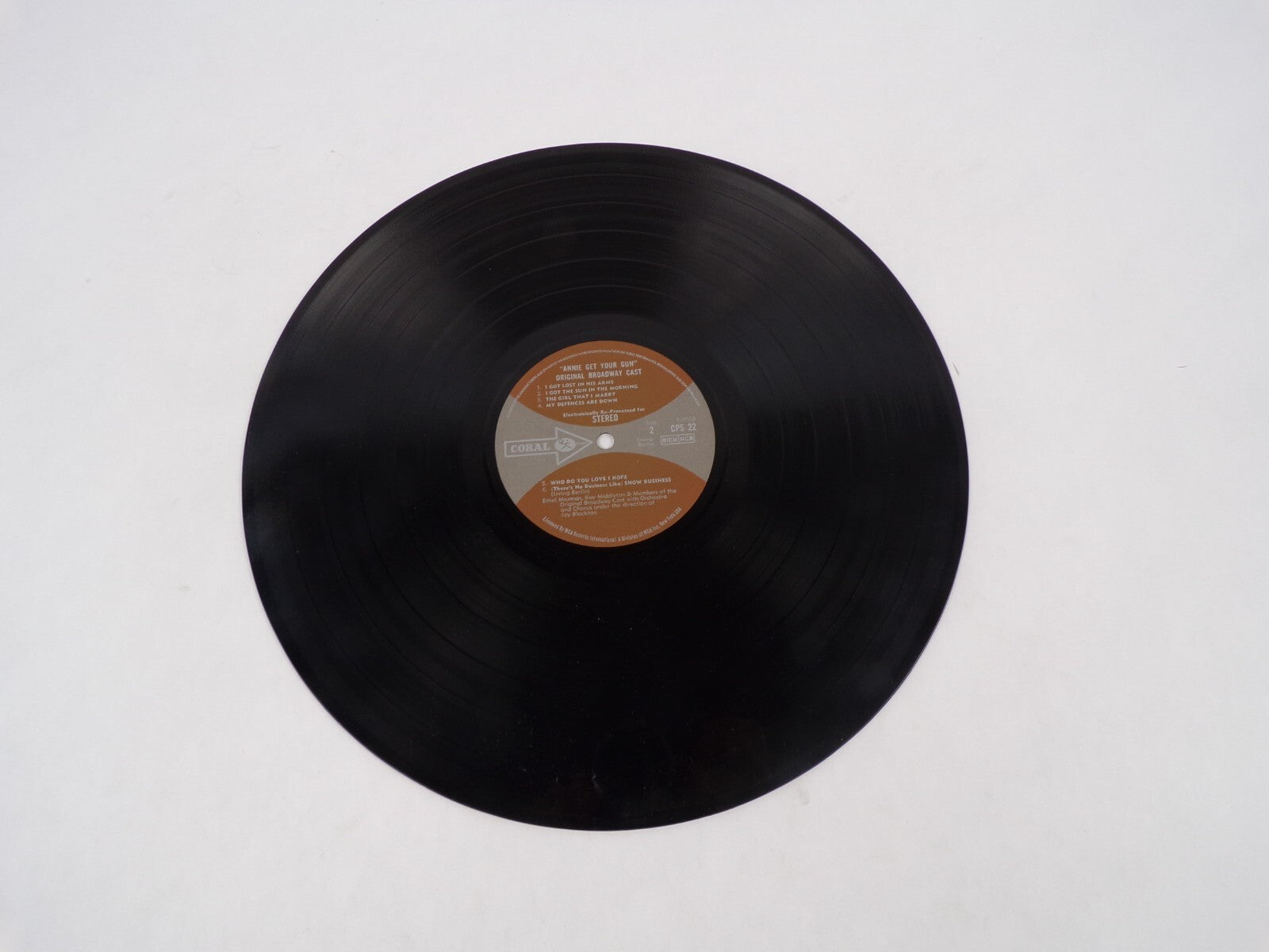 Ethel Merman Annie Get Your Gun Irving Berlin I Got Lost In His ArmsVinyl Record
