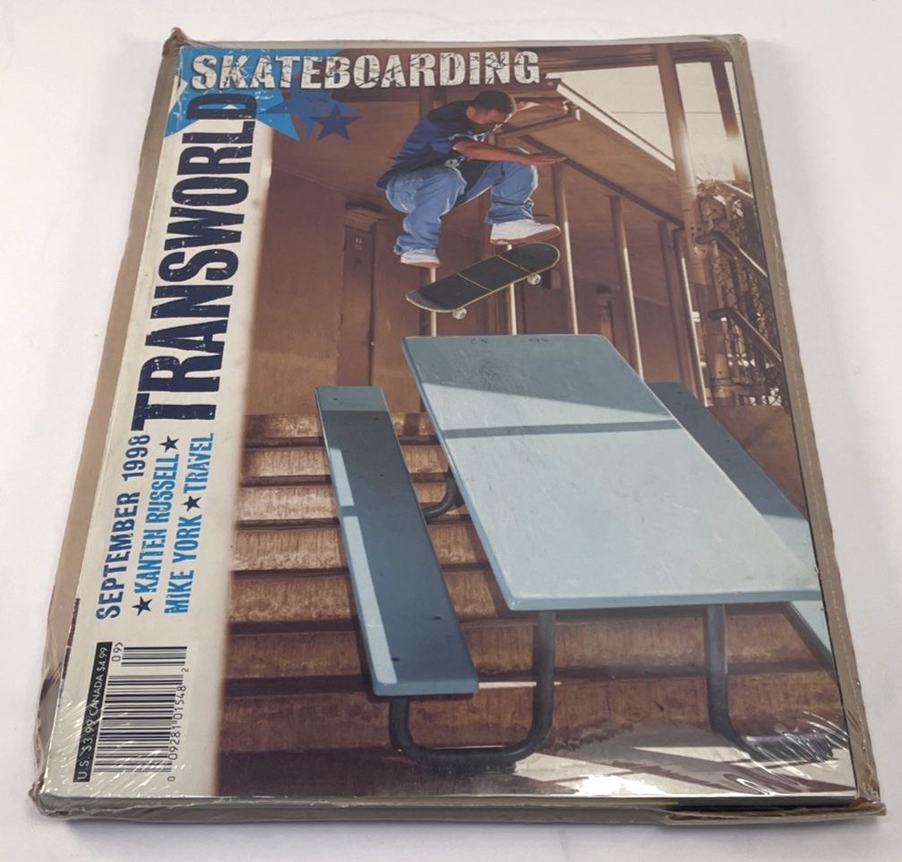 Vintage Transworld Skateboarding Magazine September 1998 90s Rare Daewon Song