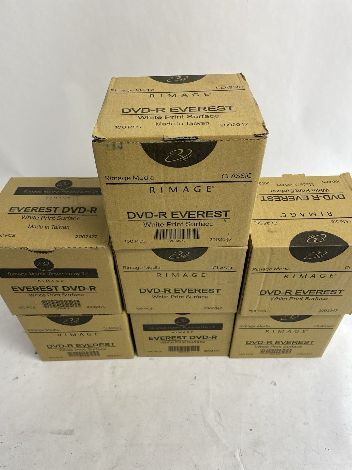 7 x 100 - New Rimage Everest White PrinWhite  Surface Thermal DVD-R 2002047
