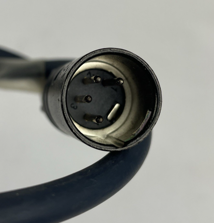 LEMO 2 PIN FGG.1B Male to  4-pin XLR Male Black Neutrik Cable Connection 19"