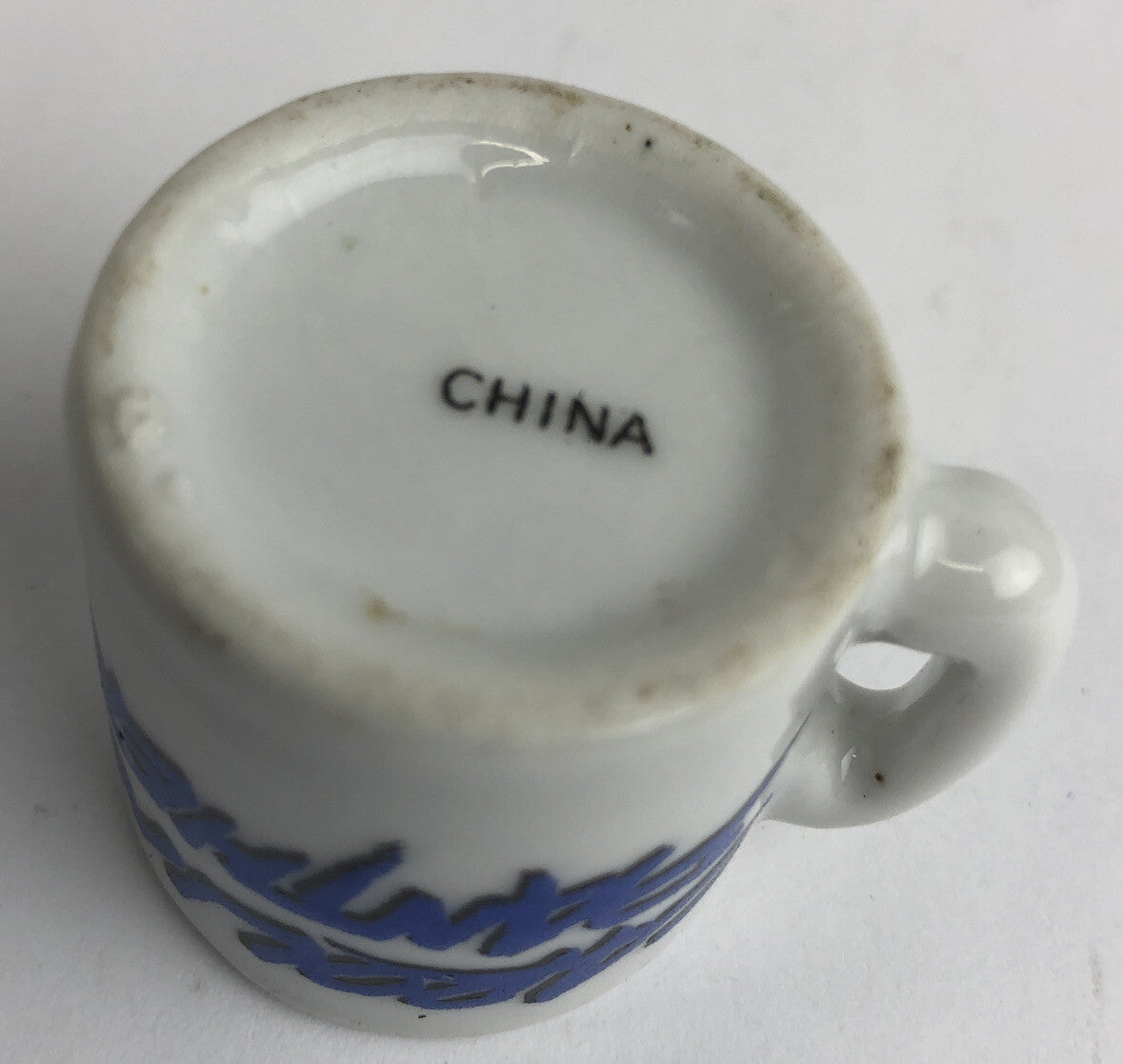 Vintage NFL Mini Coffee Cup Mug Carolina Panthers 1.25" Collectible Miniature