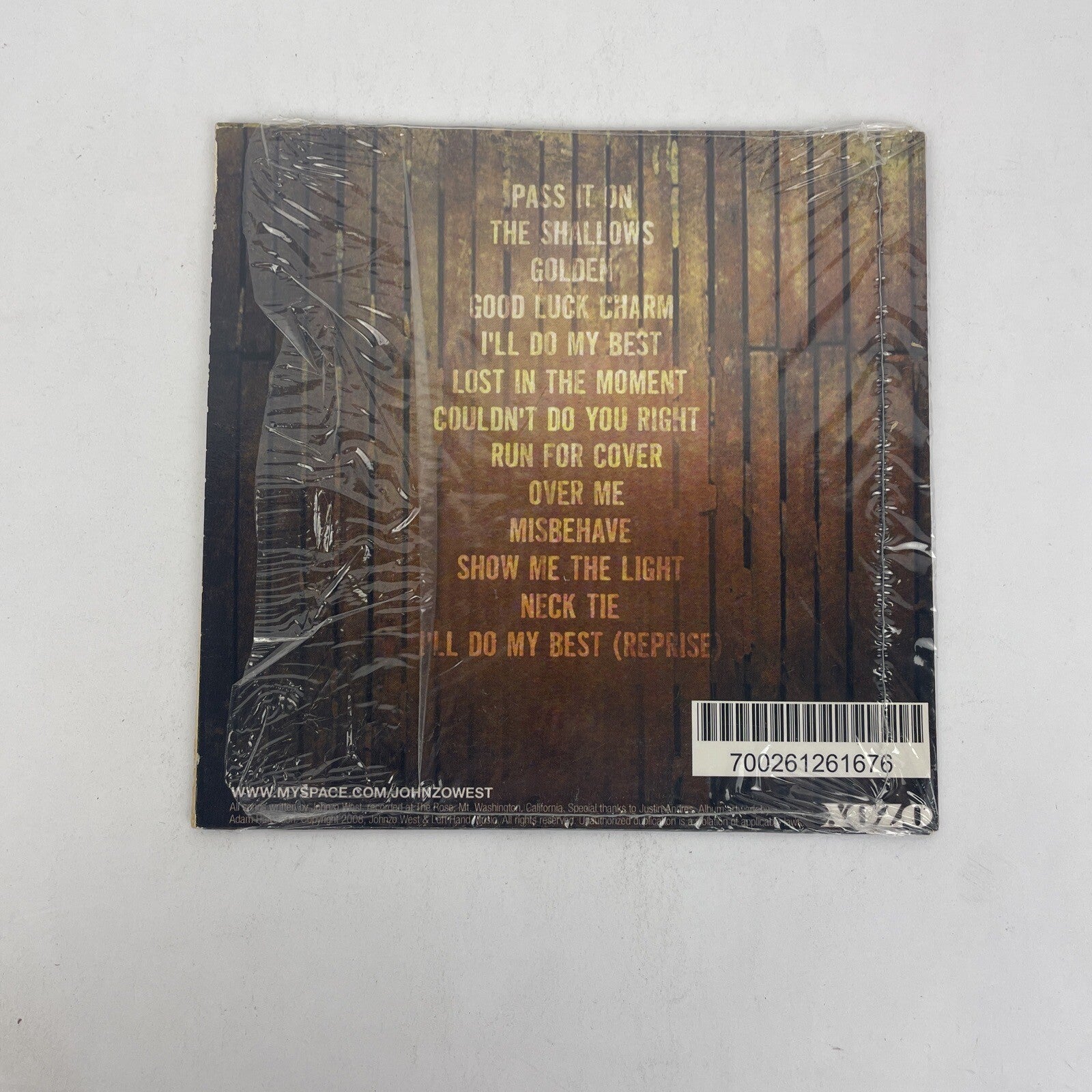 JOHNZO WEST - Bring on the Burden - Digital Audio CD, 2008 XOZO Records - UVW