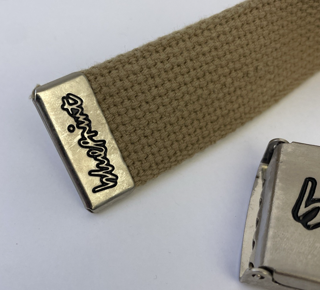Vintage Blueprint Skateboards UK Canvas Desert Camo Camouflage Belt OSFM - RARE