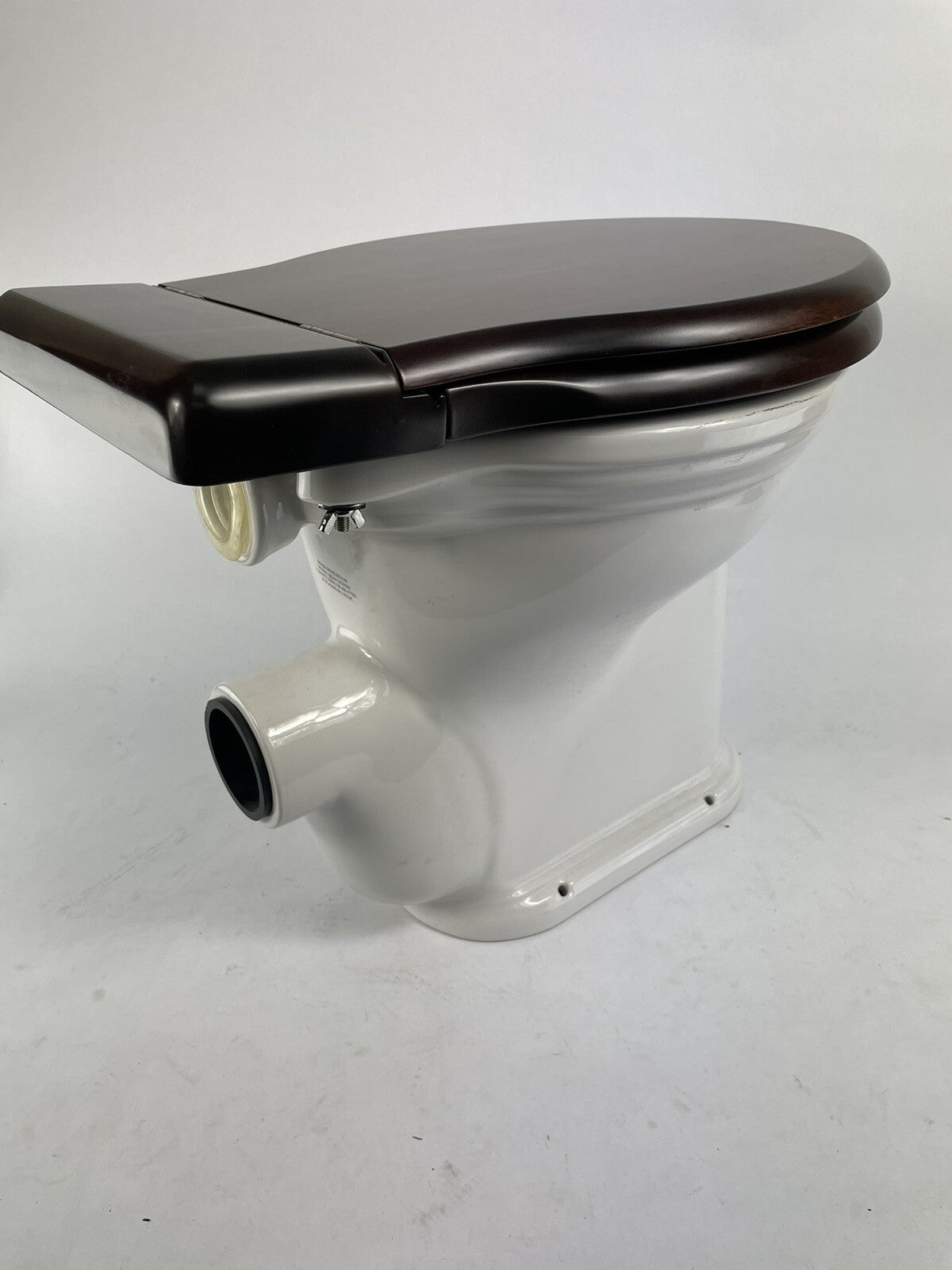 Thomas Crapper high level toilet bowl with seat traditional Victorian bathroom fixture no tank