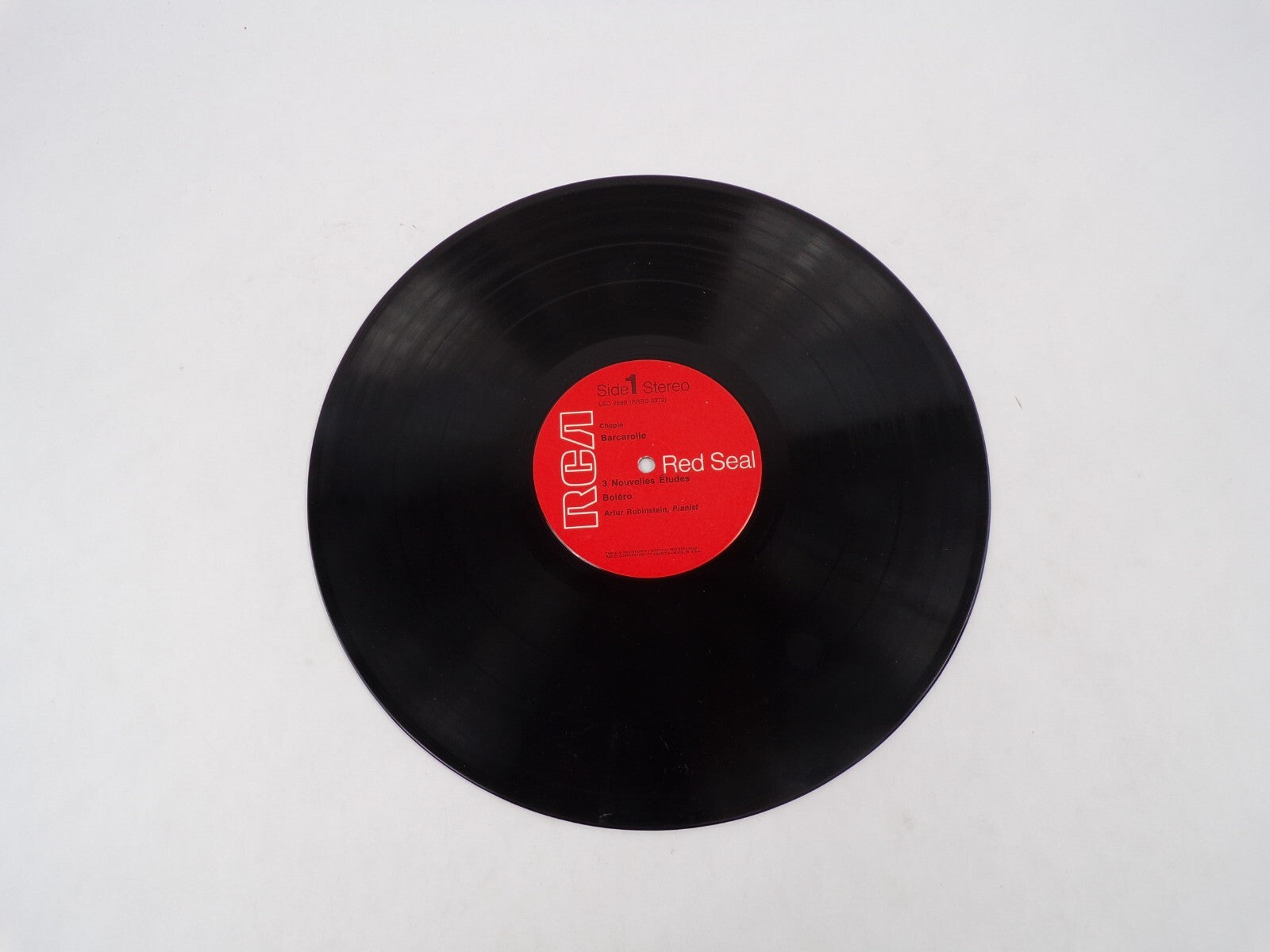 Artur Rubinstein / Chopin Bercouse Tarentelle Barcarolle Bolero Vinyl Record
