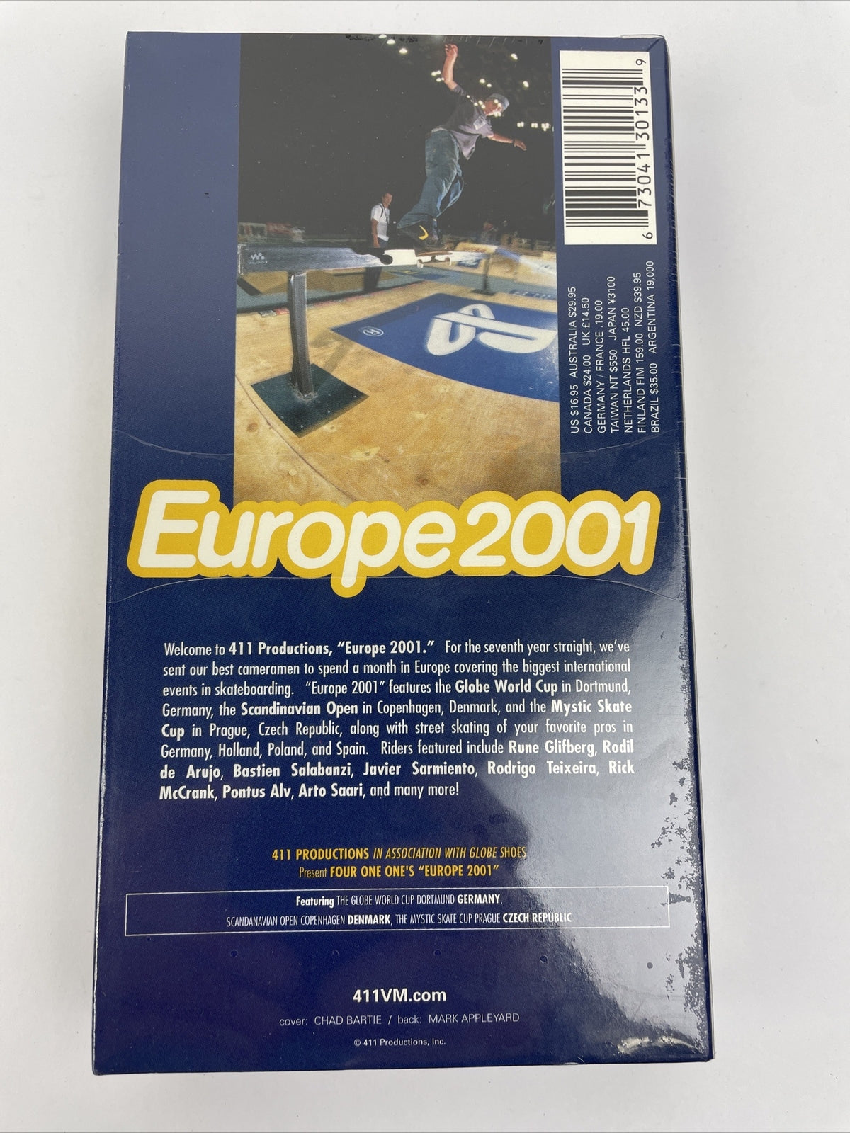 Europe 2001 Skateboarding 411VM VHS Video Bastian Arto McCrank - NEW SEALED
