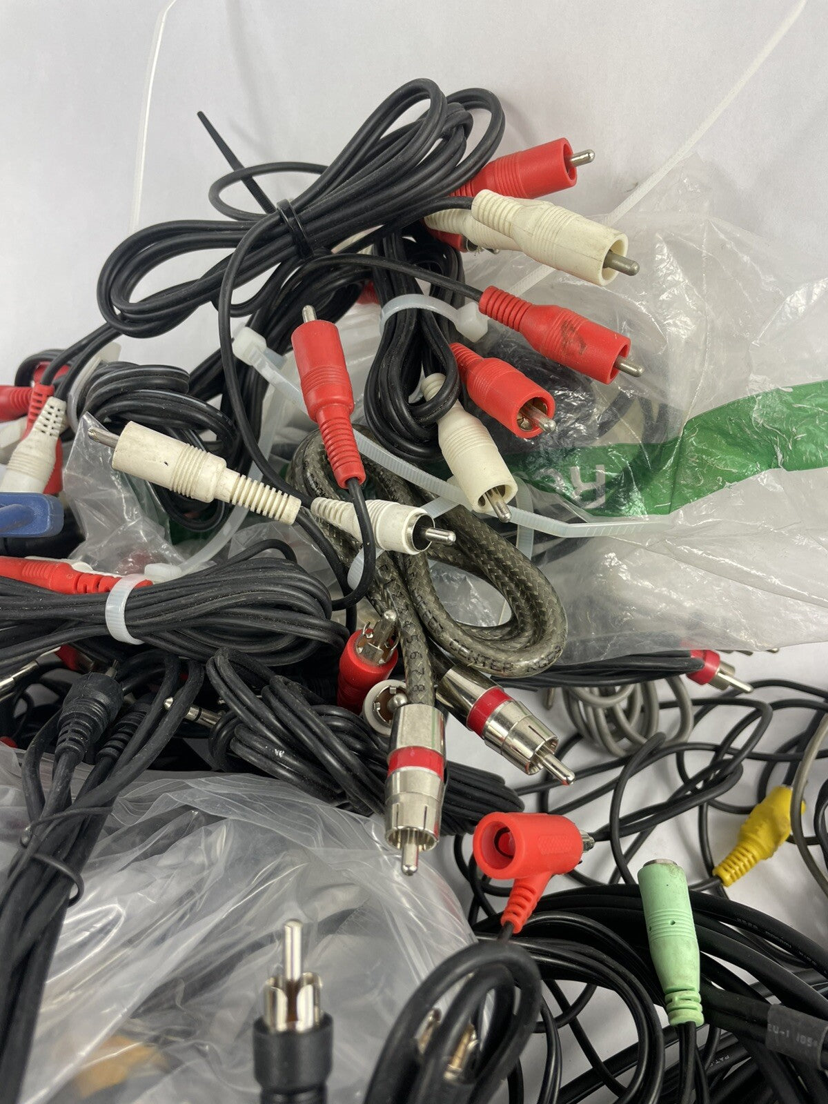 Audio Cables - Bulk Lot - As shown - RCA Cables