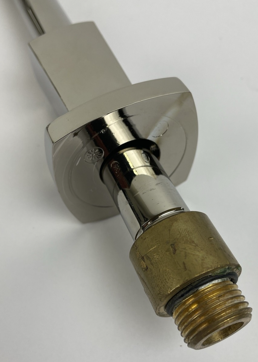 Kohler polished nickel 6 inch shower head with 10 inch shower arm