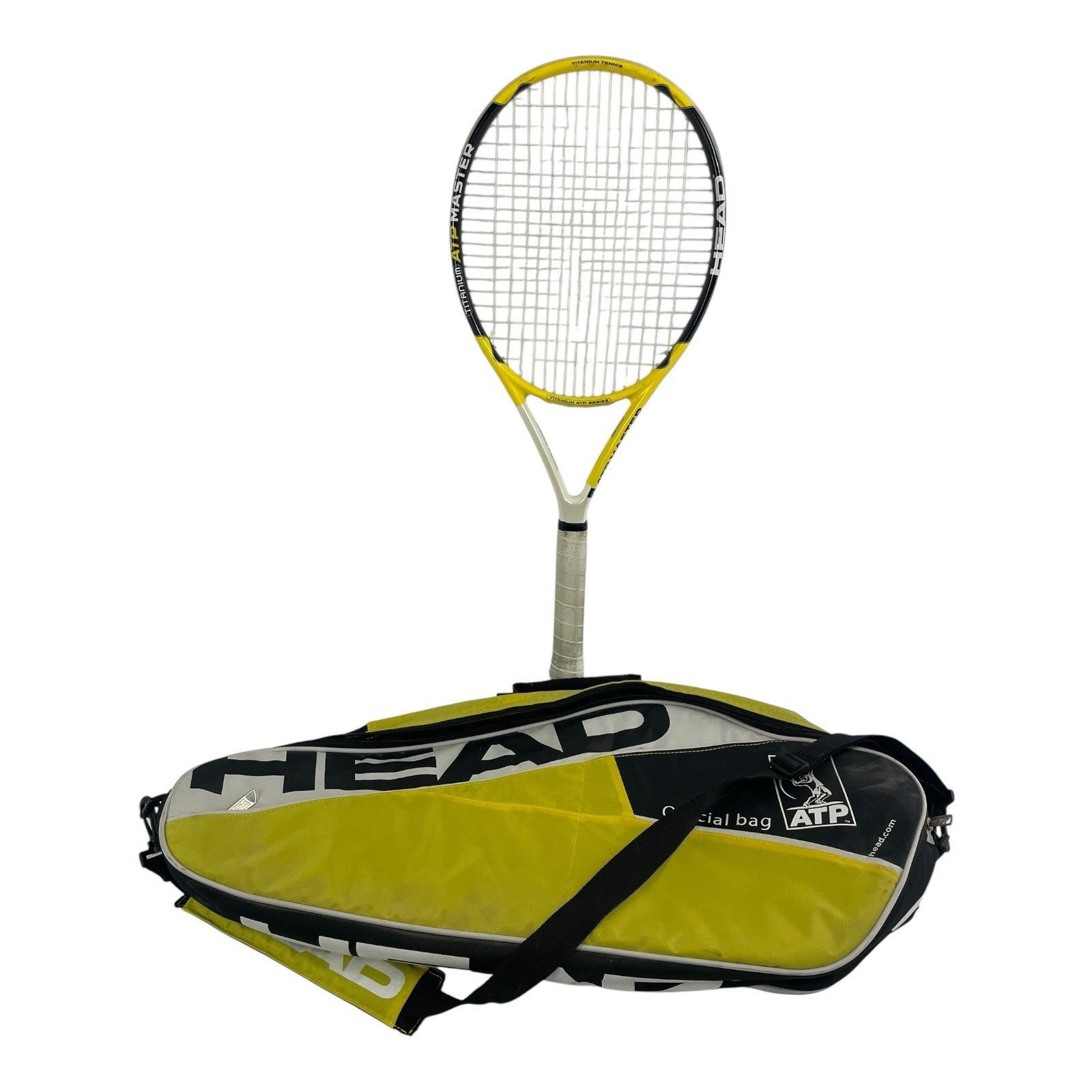 Head Tennis Racquet Titanium ATP Master Yellow 4-1/2-2  27 Inches 280 Grams