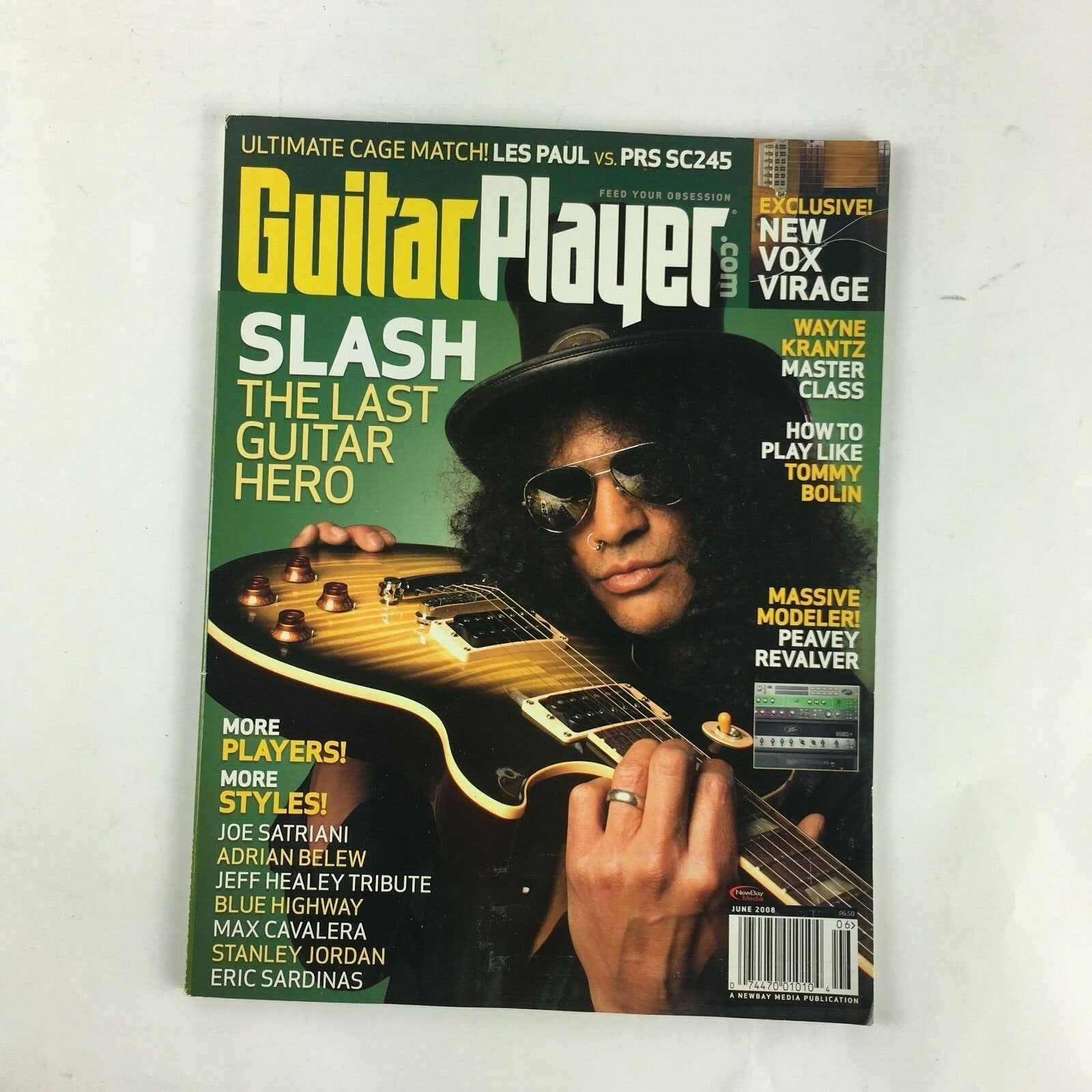 June 2008 Guitar Player Magazine Slash The Last Guitar Hero Wayne Krantz Tommy