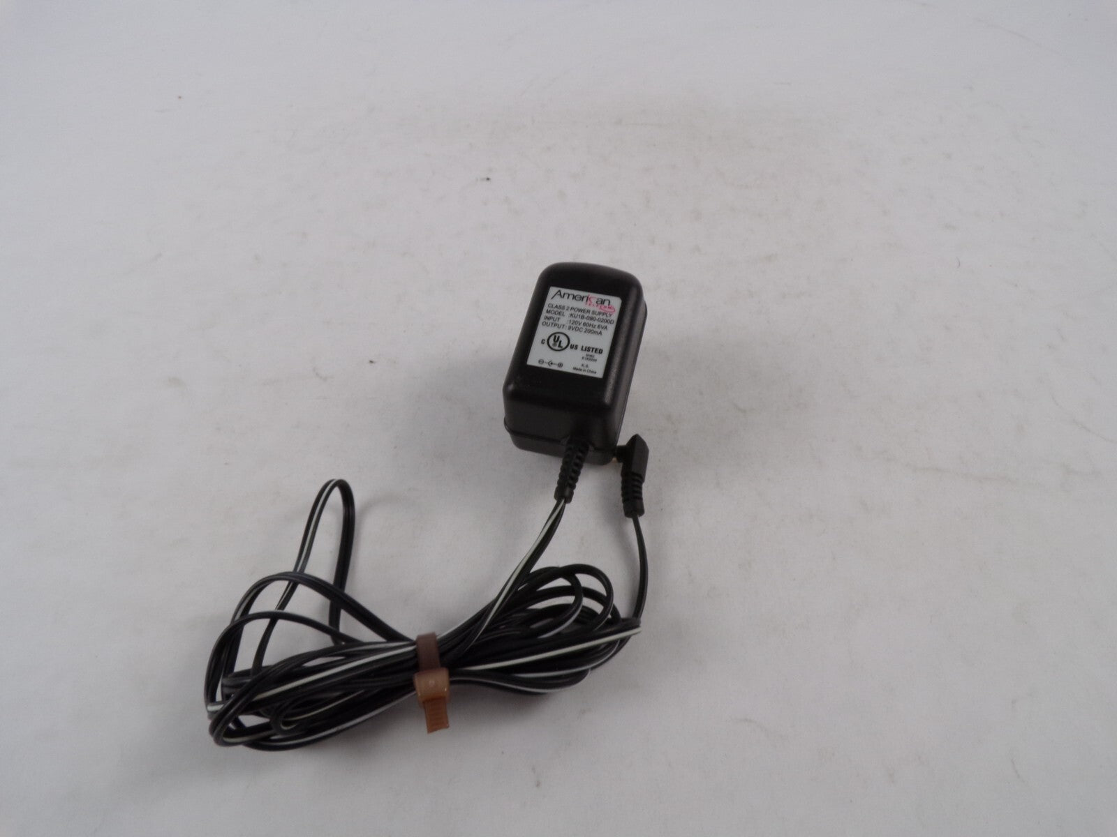 Geniune American KU1B-090-0200D Class2 Output 9V  200mA Power Supply Adapter A56