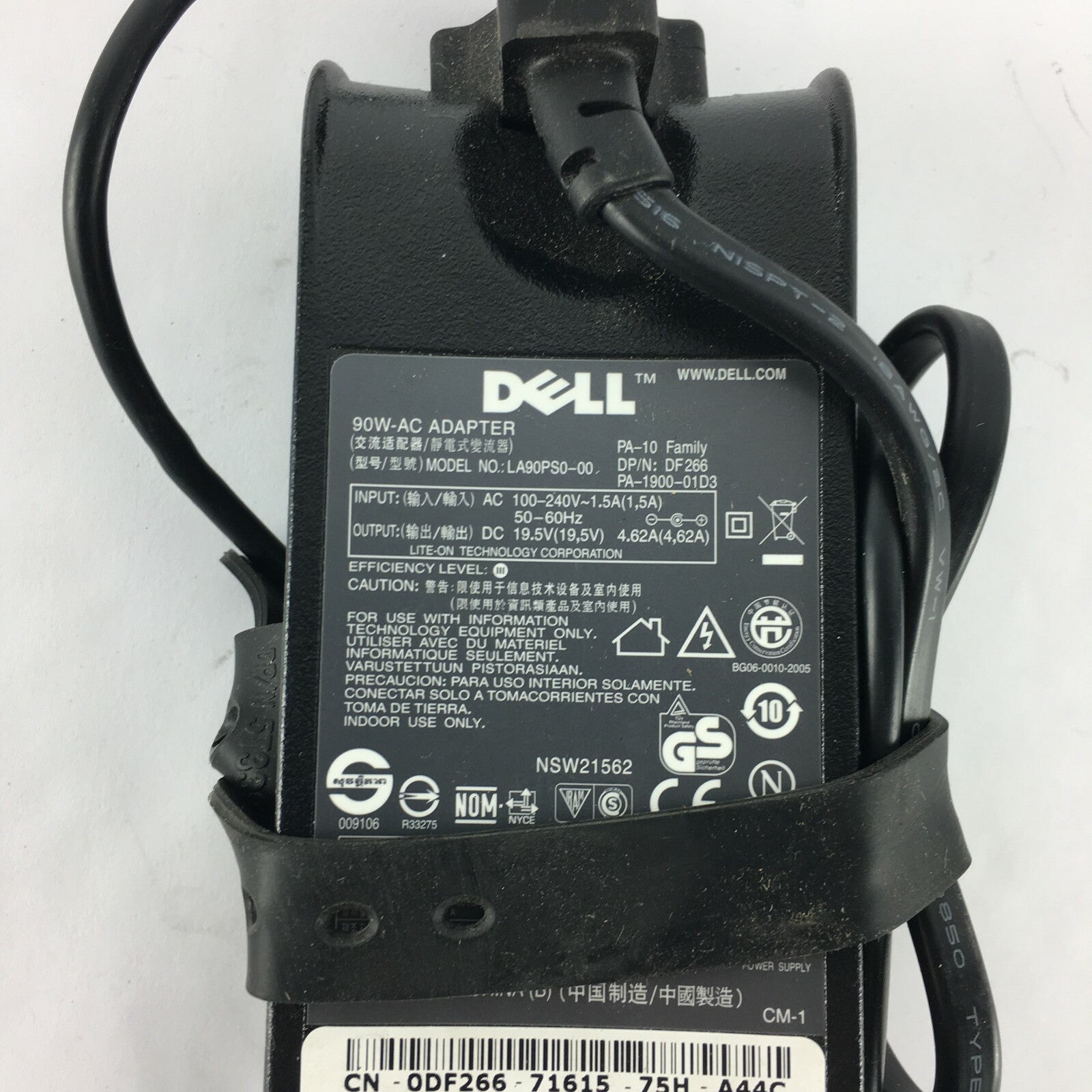 Genuine Dell LA90PS0-00 Output 19.5 V 4.62 A Power Supply Adapter A41