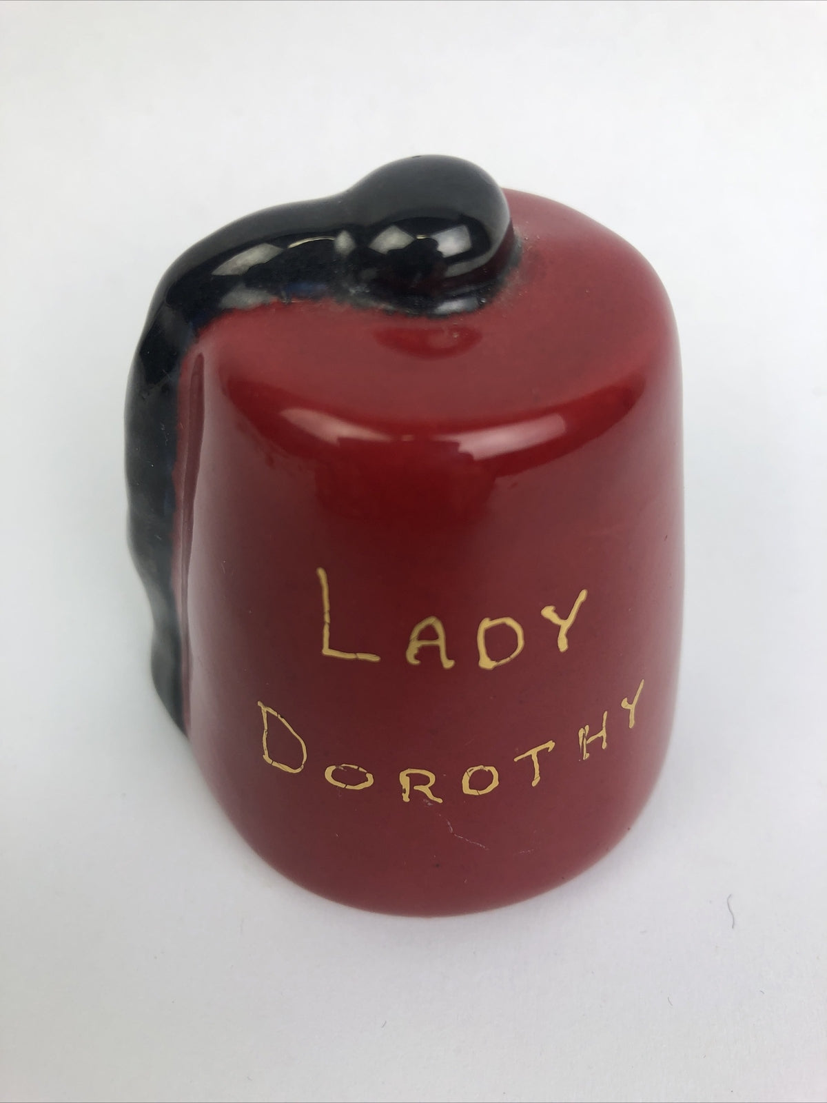 Shriner Masonic Ceramic Fez Hat Potentate " Lady Dorthy " Display 2.5" x 2"