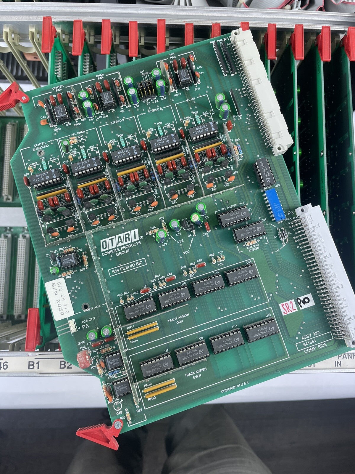 Lot of Otari Series 54 S54 – Circuit panel boards for console mixer