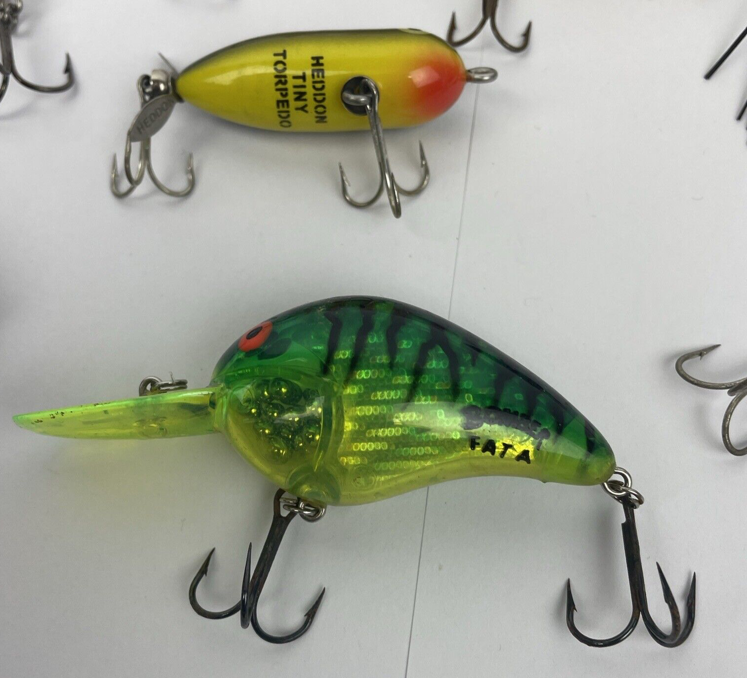 Heddon River Runt Spook Floater Deep Dive Tiny Torpedo Gold Lip lot 11  lures