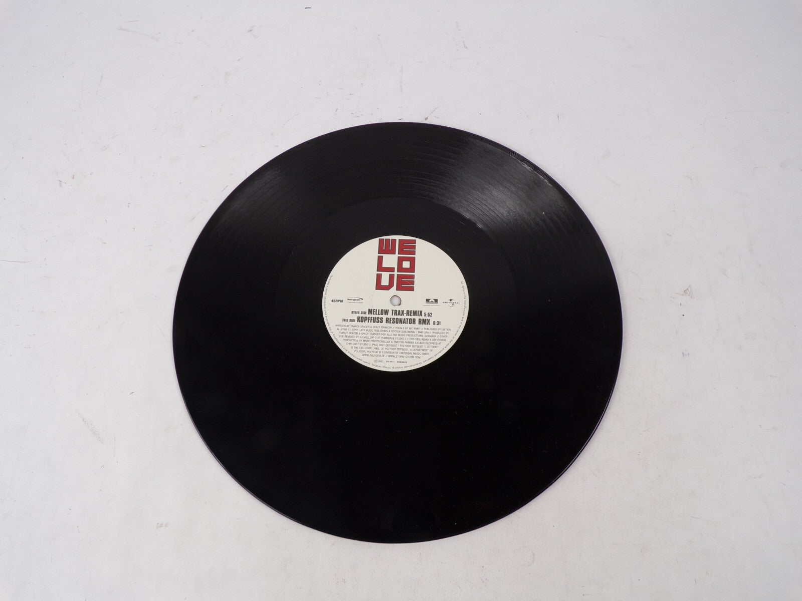 We Love Mellow Trax-Remix Kopffuss Resonator Rmx Vinyl Record