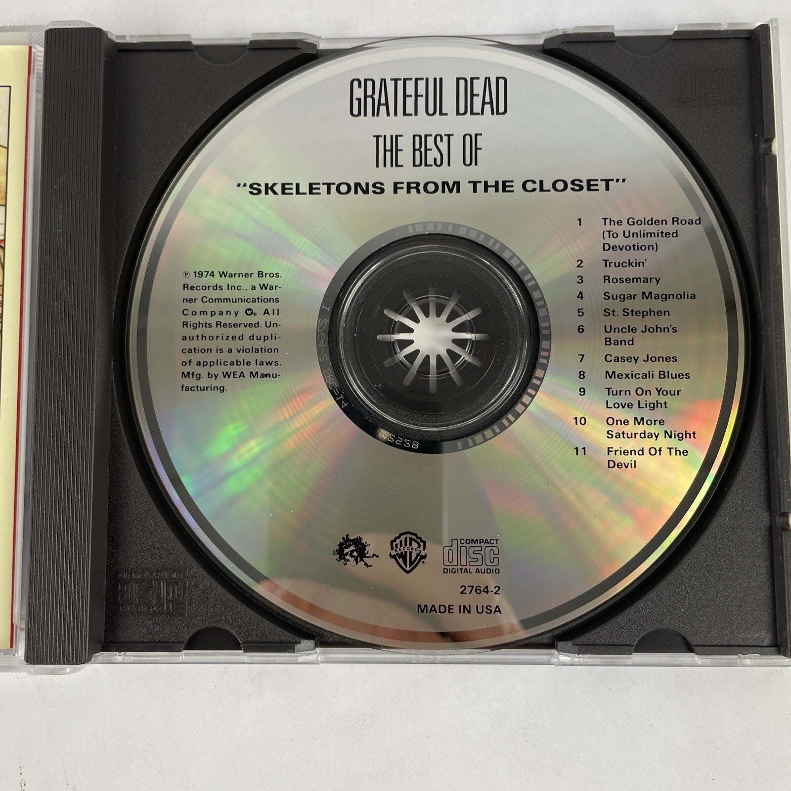 Grateful Dead - The Best of Skeletons From The Closet CD (1988)  #17 