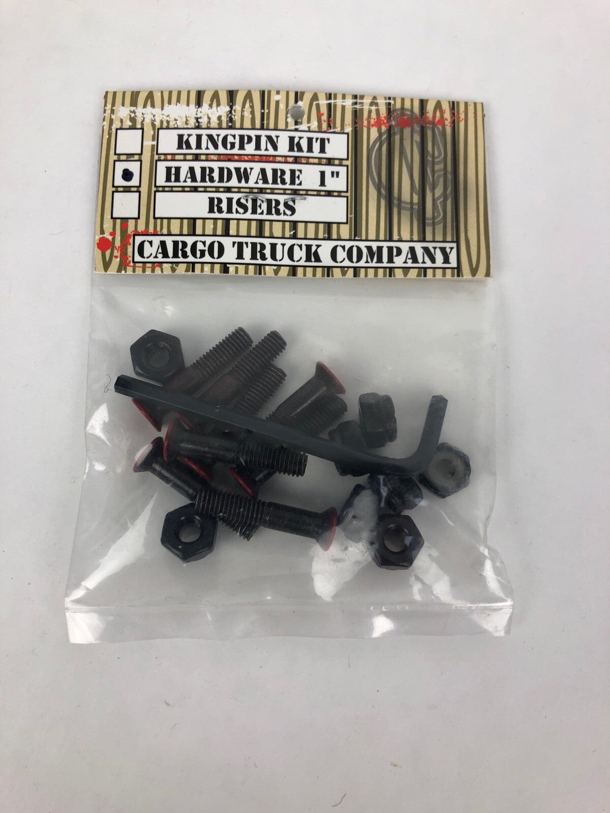 Cargo Mounting Hardware 1" Allen Red Head Genuine Skateboard Parts W Allen Key