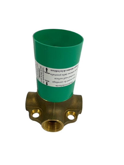 Hansgrohe Quattro Green 3-way solid brass diverter valve