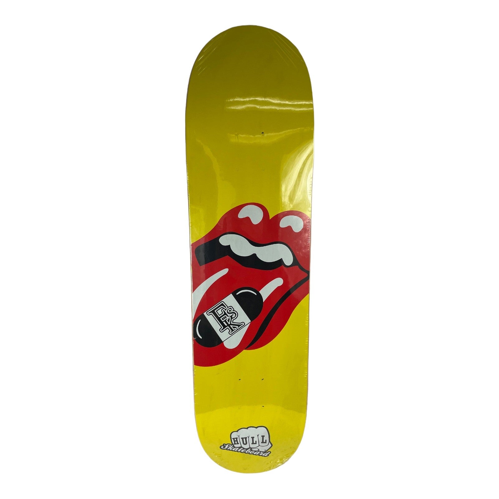 Hull Skateboards Tongue and Lips Logo 8.125-inch hard rock maple skateboard deck with premium graphic design.