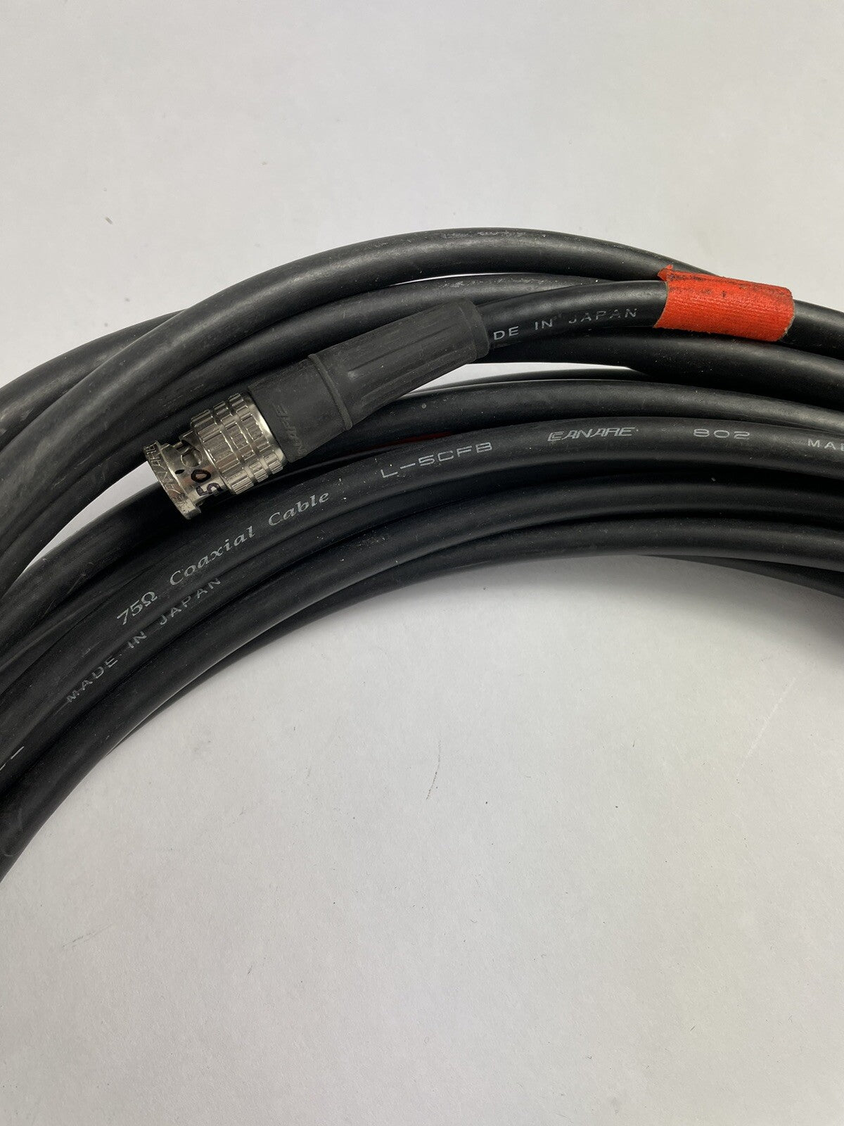 Canare L-5CFB 75 Ohm Video Coaxial Cable Video BNC Male to Male Black 50 ft "