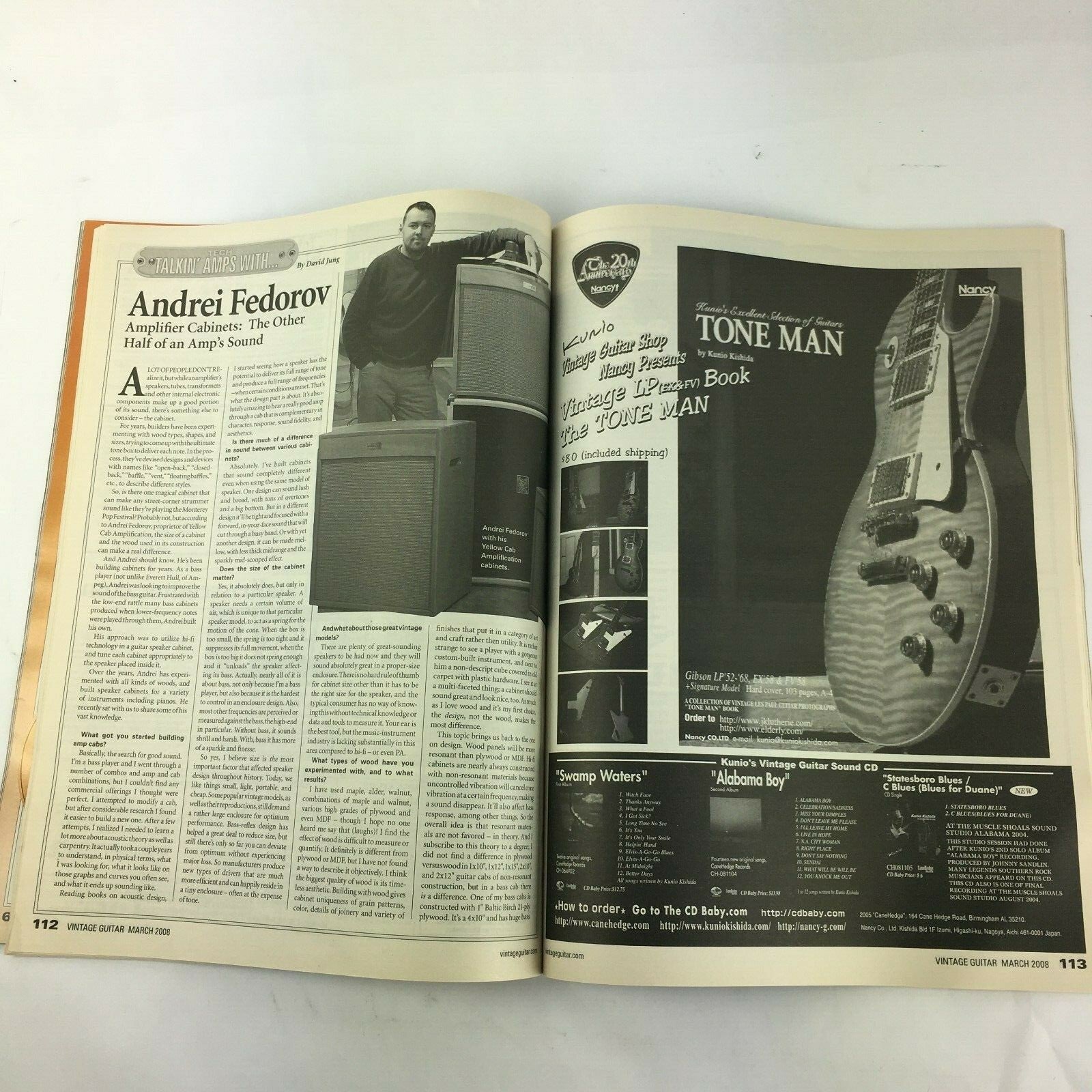 March 2008 Vintage Guitar Magazine Keith Nelson The VG Hall of Fame Dick Denney