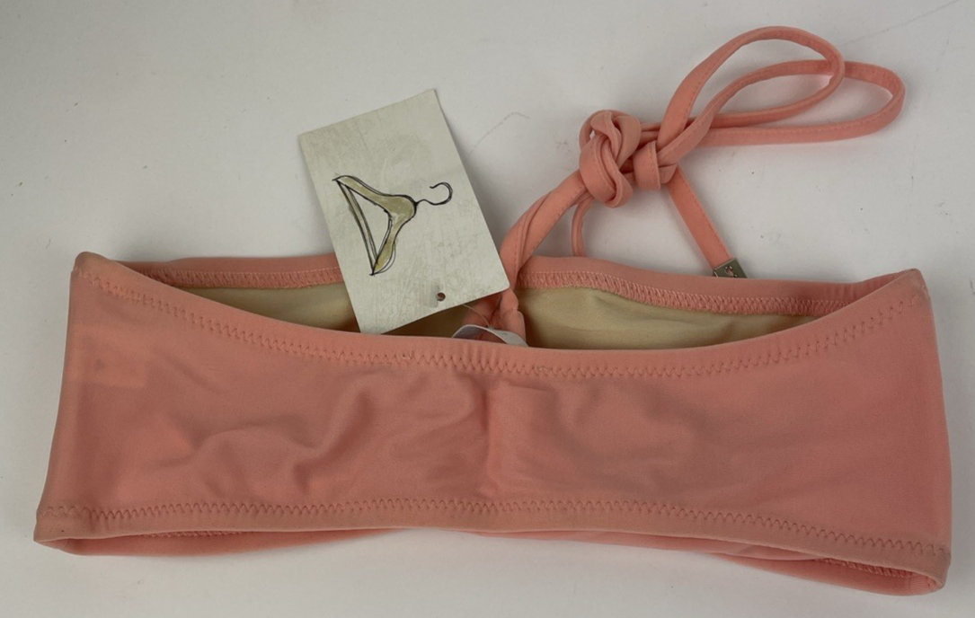 ARAKS Bandeau Style Wired Bikini Swim Top Beach Pink Size XS Lined Padded