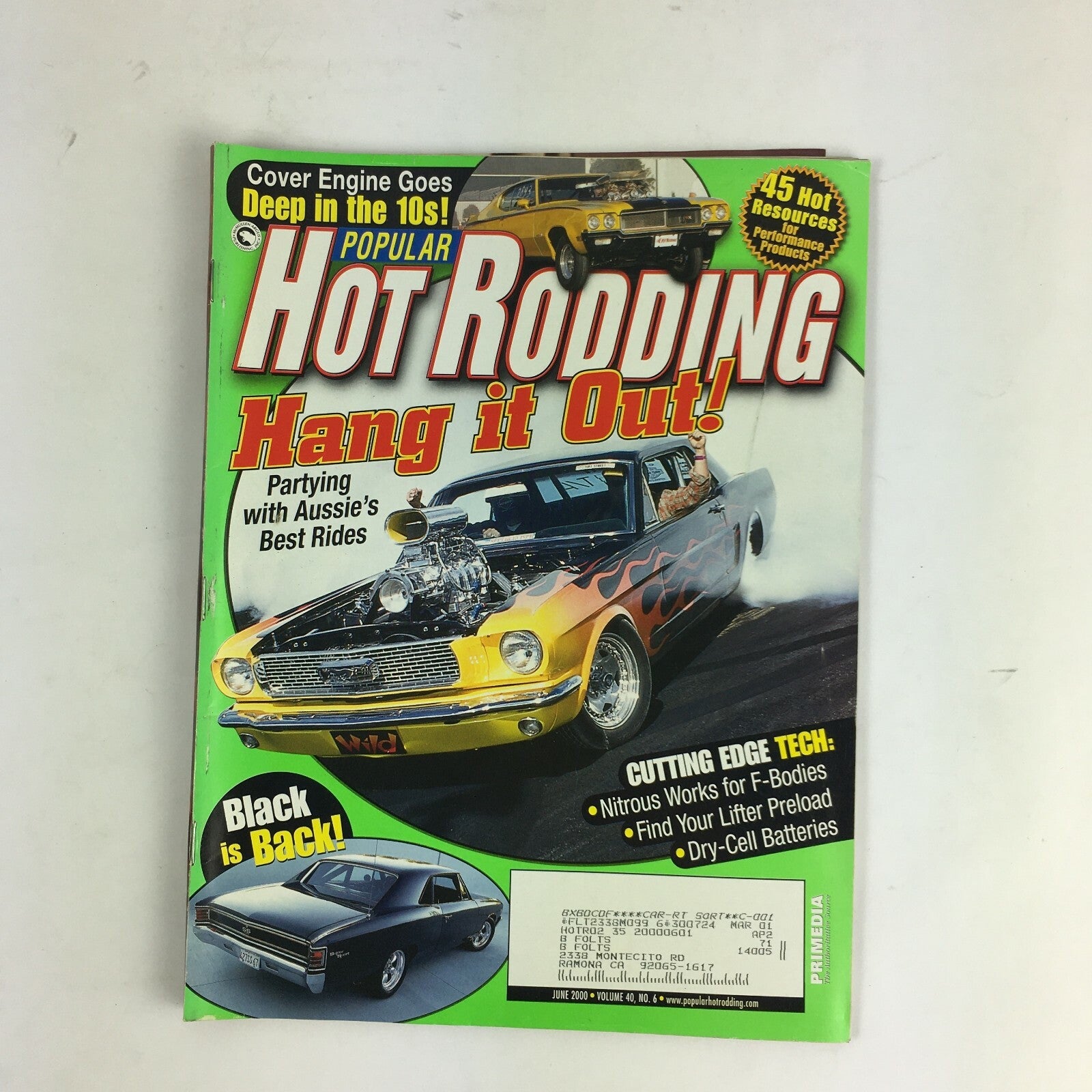 June 2000 Hot Rodding Magazine Hang it Out! Partying With Aussie's Best Rides 