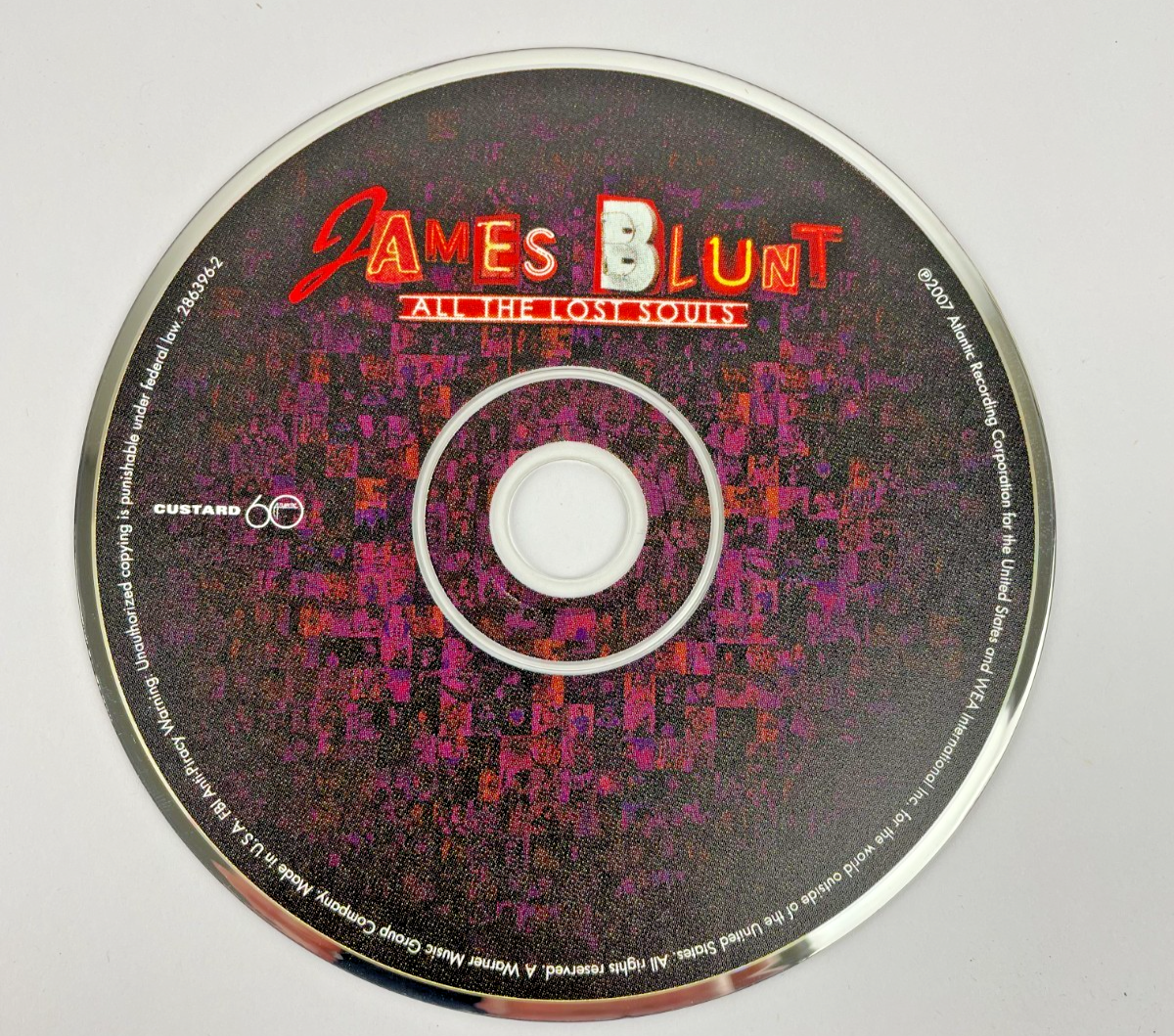 James Blunt - All The Lost Souls Digital Audio CD Atlantic Records 2008