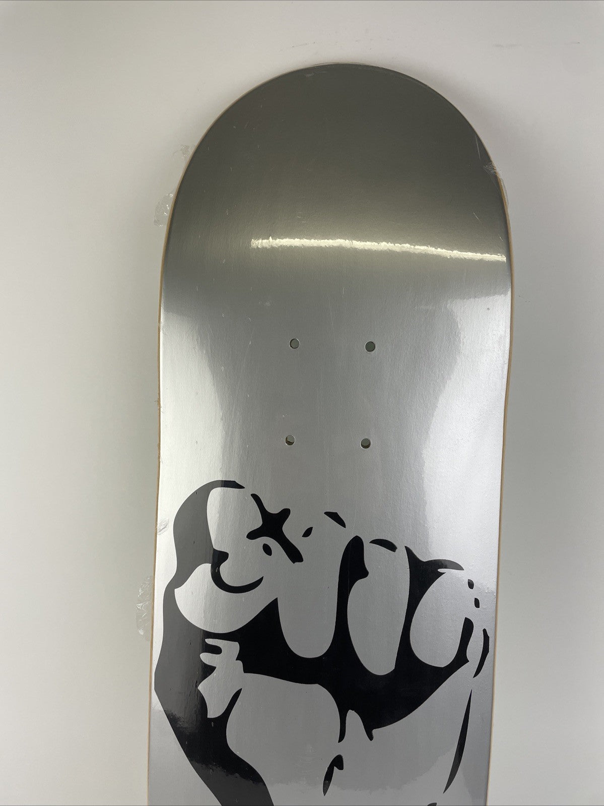 GREEN ISSUE Skateboards Black Fist Militant Products Skateboard Deck 7.75" Rare