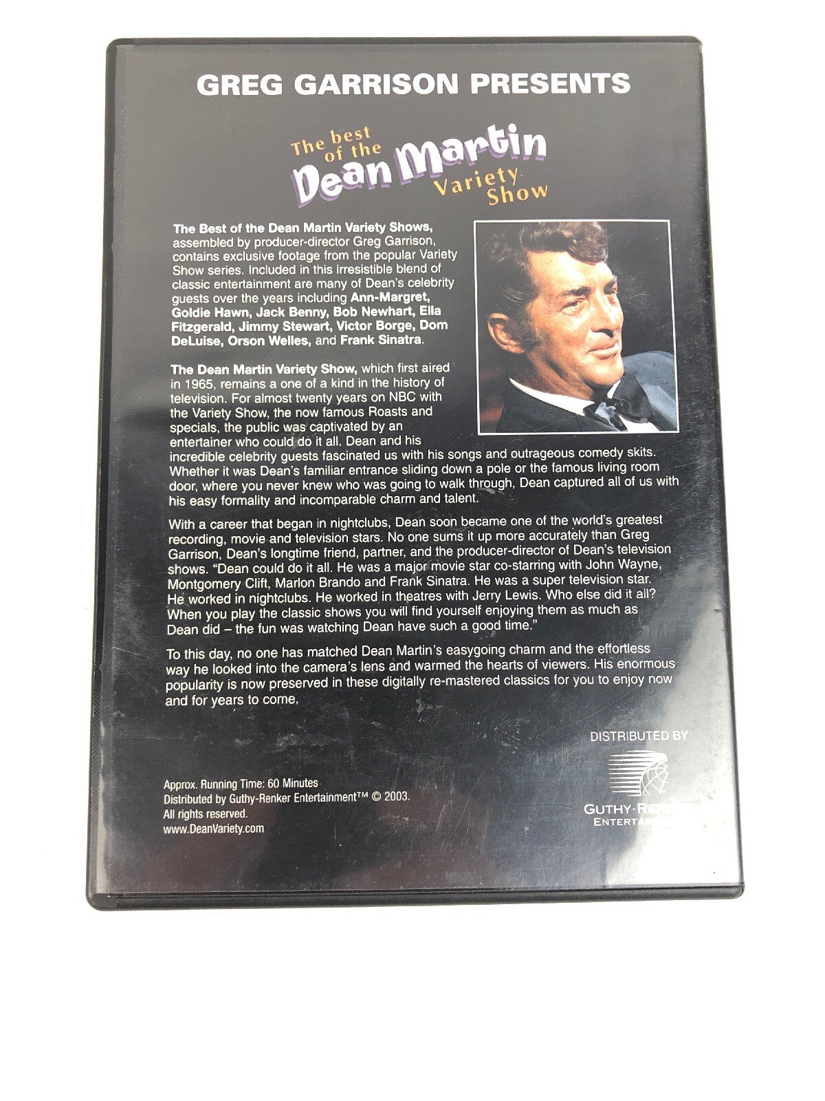 The Best of the DEAN MARTIN Variety Show SPECIAL EDITION DVD (2003) FSTSHP