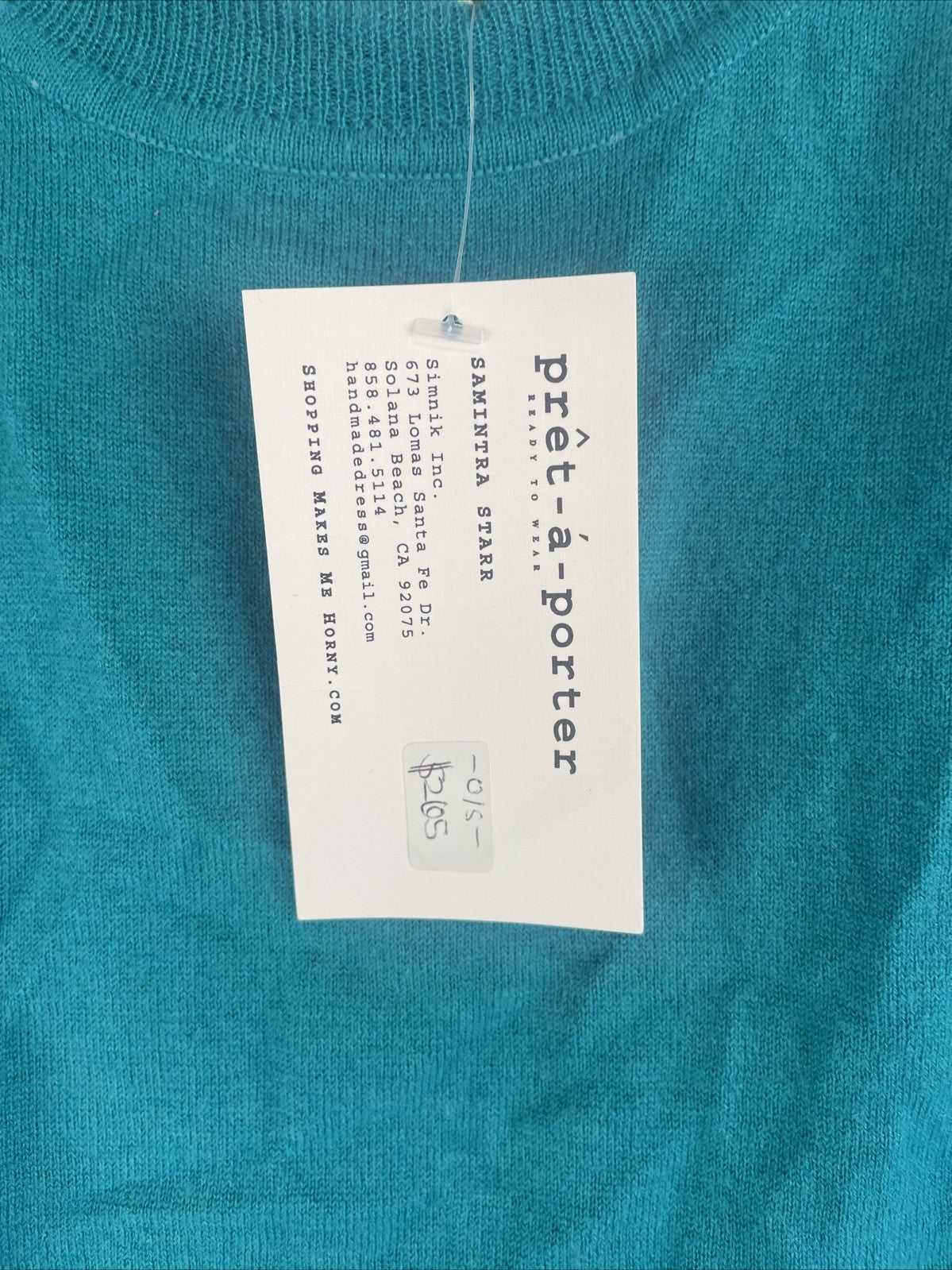 Y2K Haute Couture 100% Cashmere Long Sleeve Off the Shoulder Dress Pret A Porter