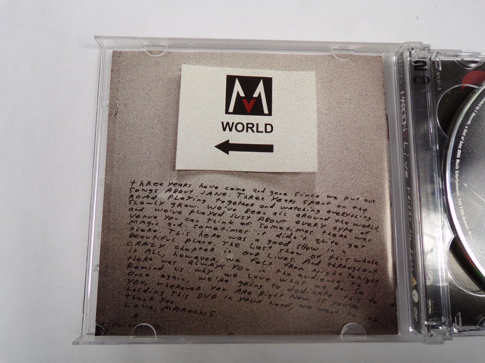 Maroon 5 Live Friday The 13th Setlist Shiver Through With You Tangled CD#59